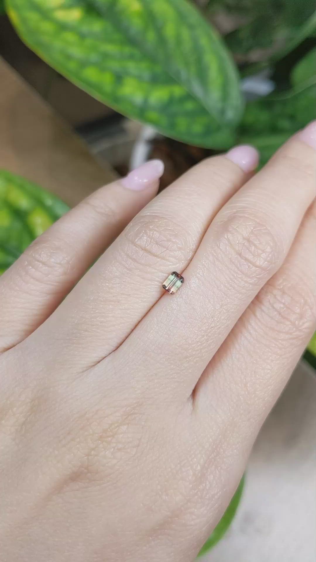 0.32 Ct. Bi Color Sapphire from Madagascar Size Video