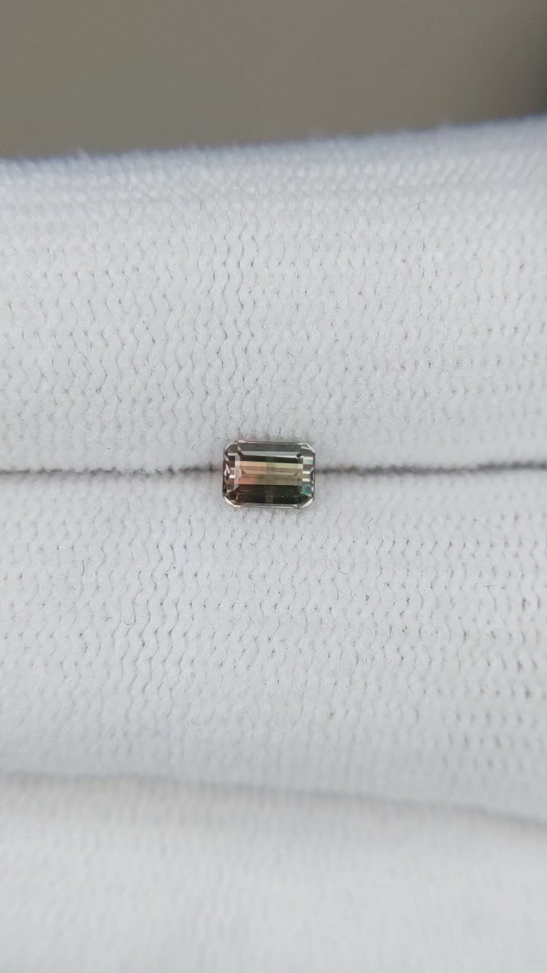 0.32 Ct. Bi Color Sapphire from Madagascar Size Video