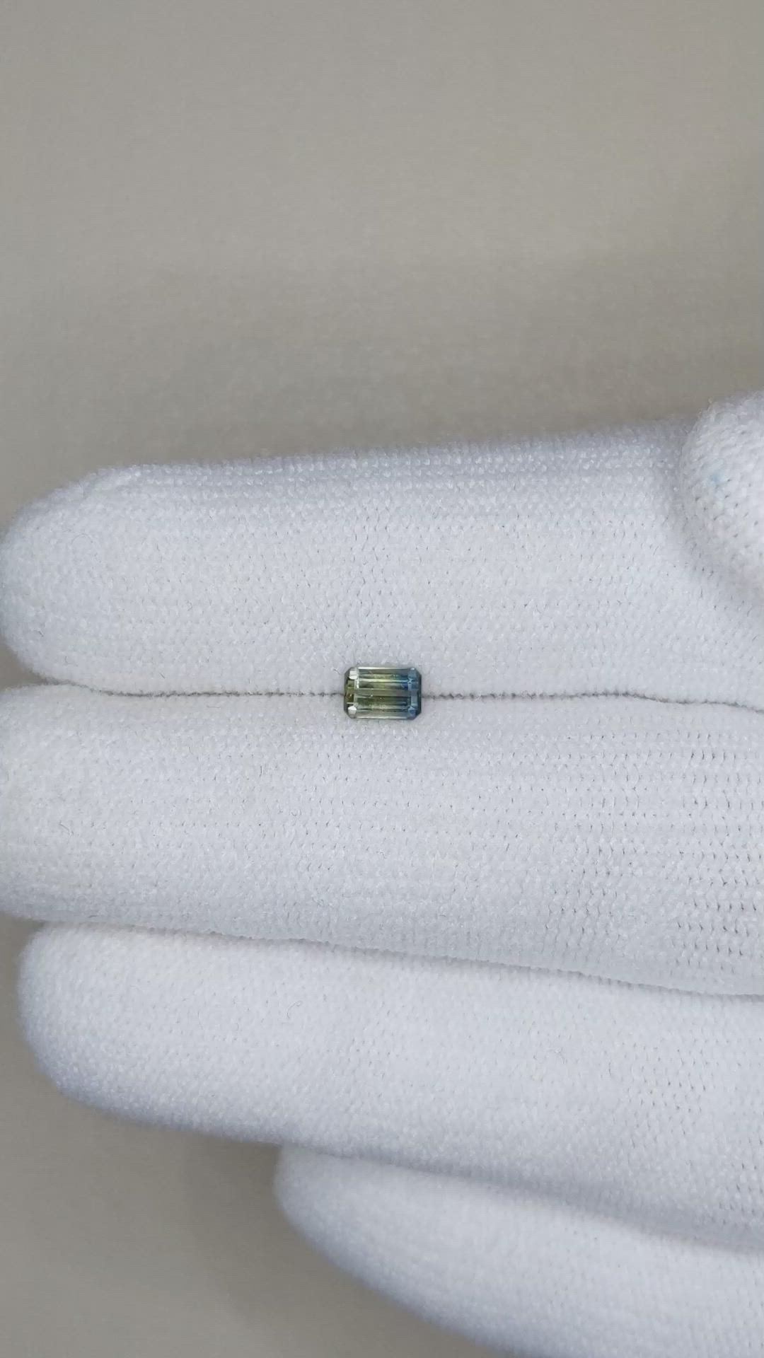 0.35 Ct. Bi Color Sapphire from Madagascar Size Video