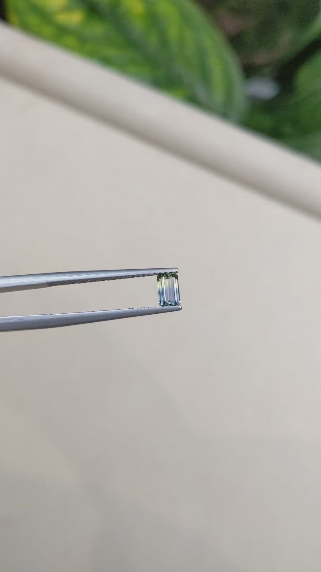 0.41 Ct. Bi Color Sapphire from Madagascar Size Video