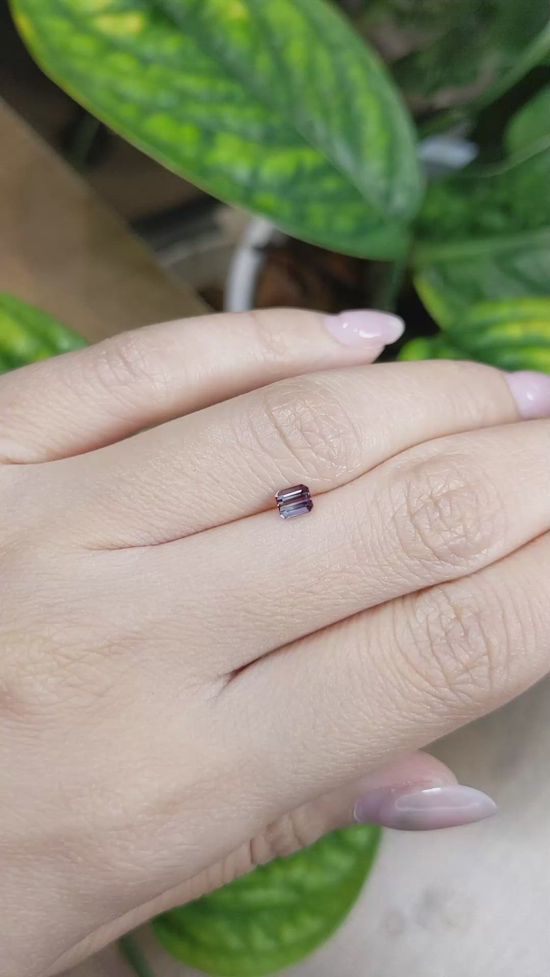 0.46 Ct. Bi Color Sapphire from Madagascar Size Video