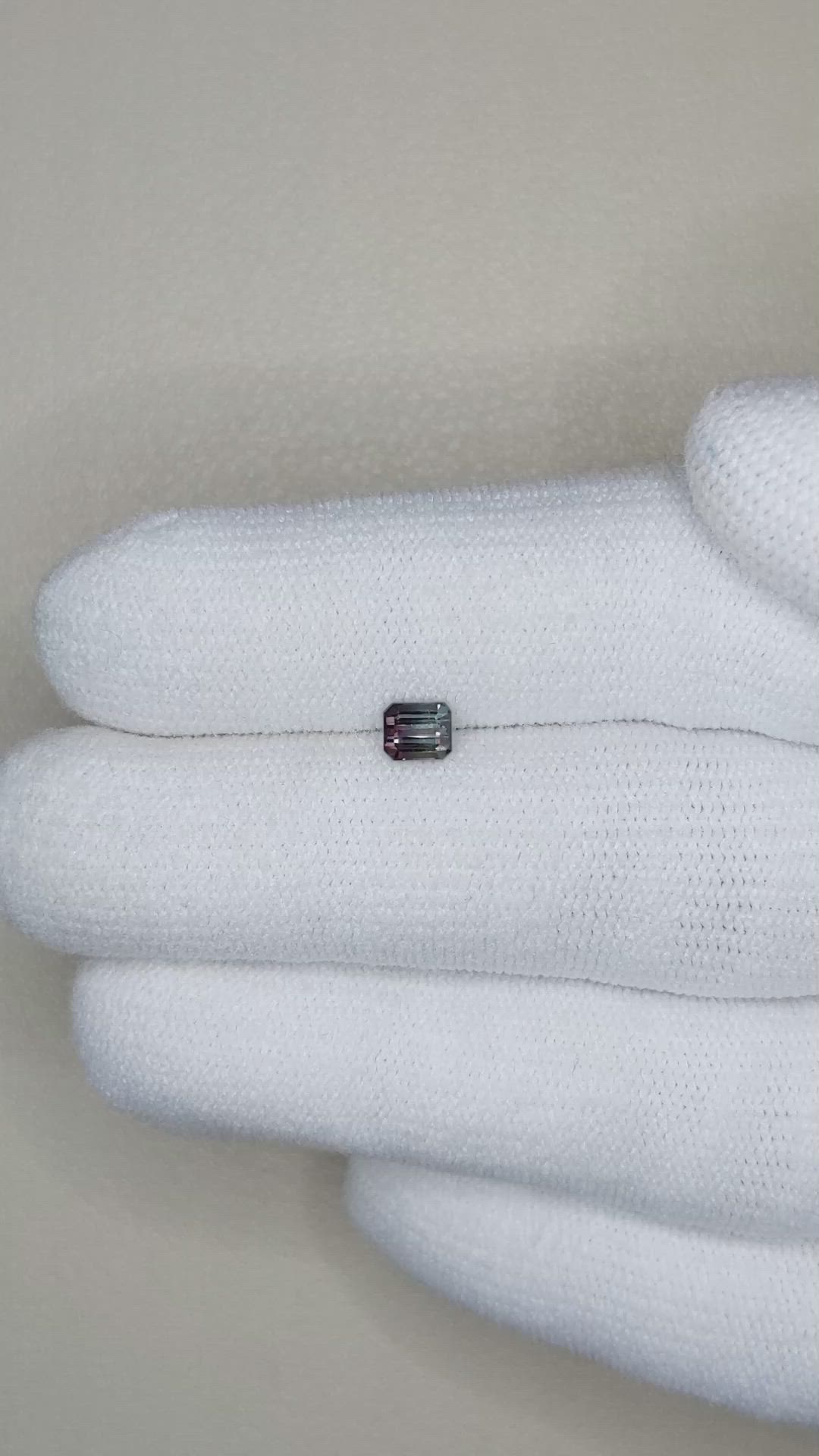 0.46 Ct. Bi Color Sapphire from Madagascar Size Video