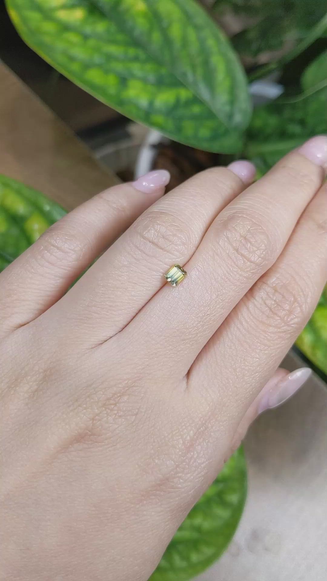 0.47 Ct. Bi Color Sapphire from Madagascar Size Video