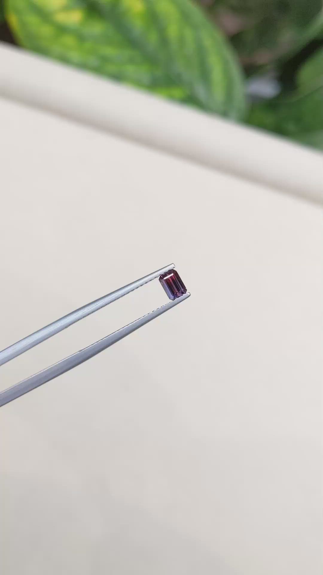 0.48 Ct. Bi Color Sapphire from Madagascar Size Video