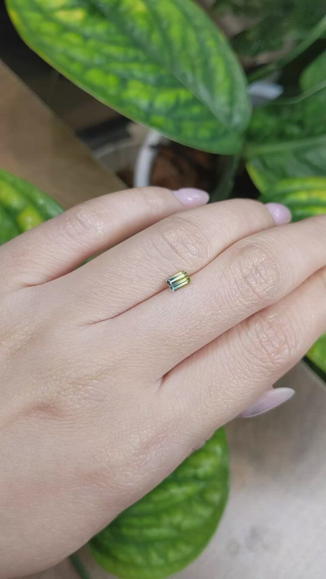 0.51 Ct. Bi Color Sapphire from Madagascar Size Video