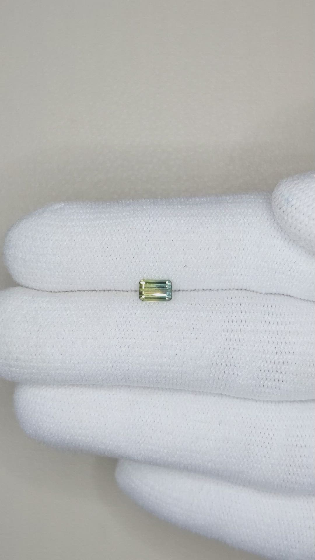 0.51 Ct. Bi Color Sapphire from Madagascar Size Video