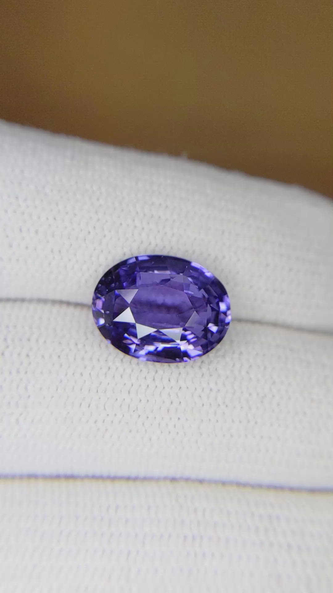 6.08 Ct. Purple Sapphire from Madagascar Size Video