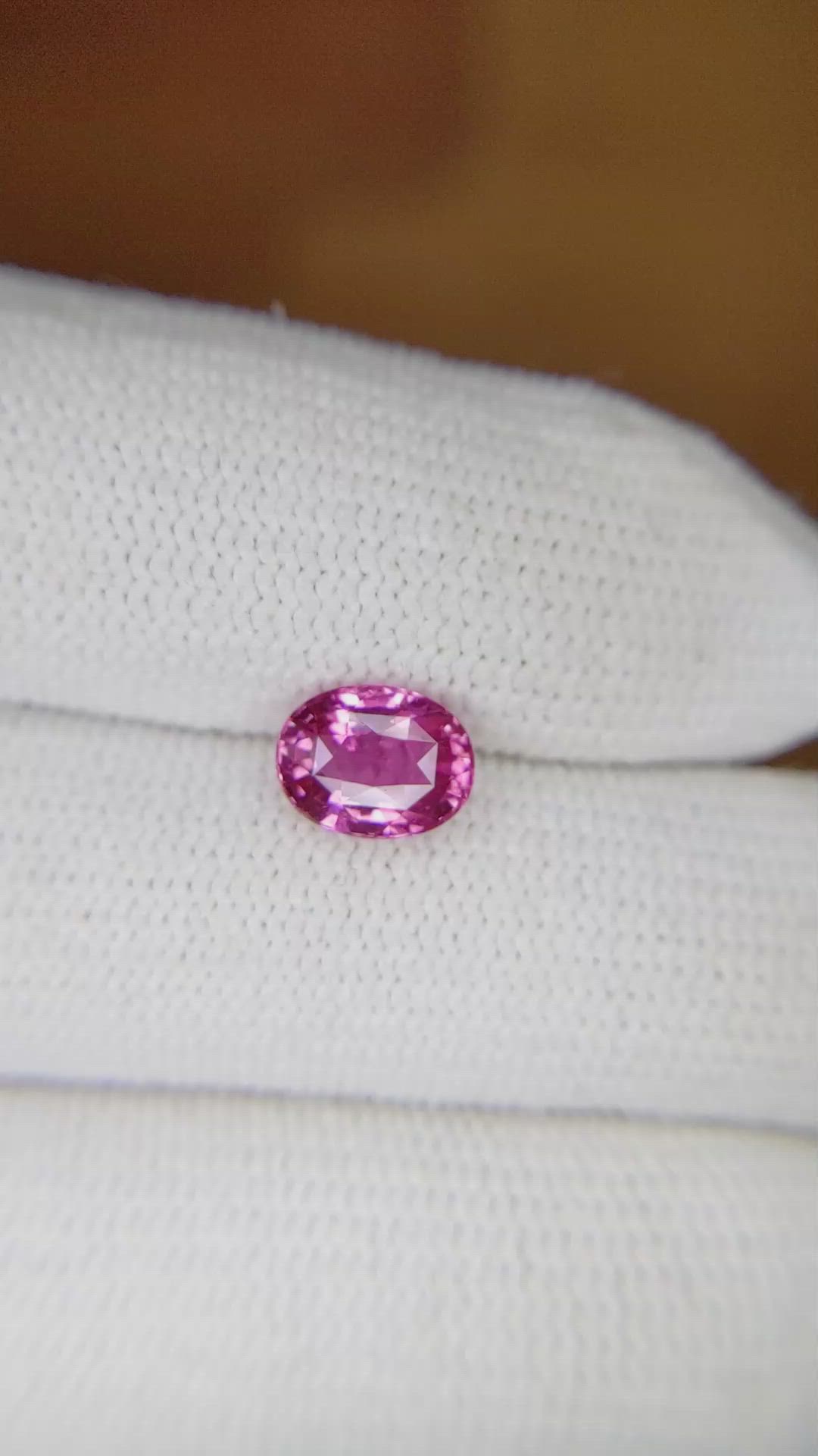 1.50 Ct. Pink Sapphire from Madagascar Size Video