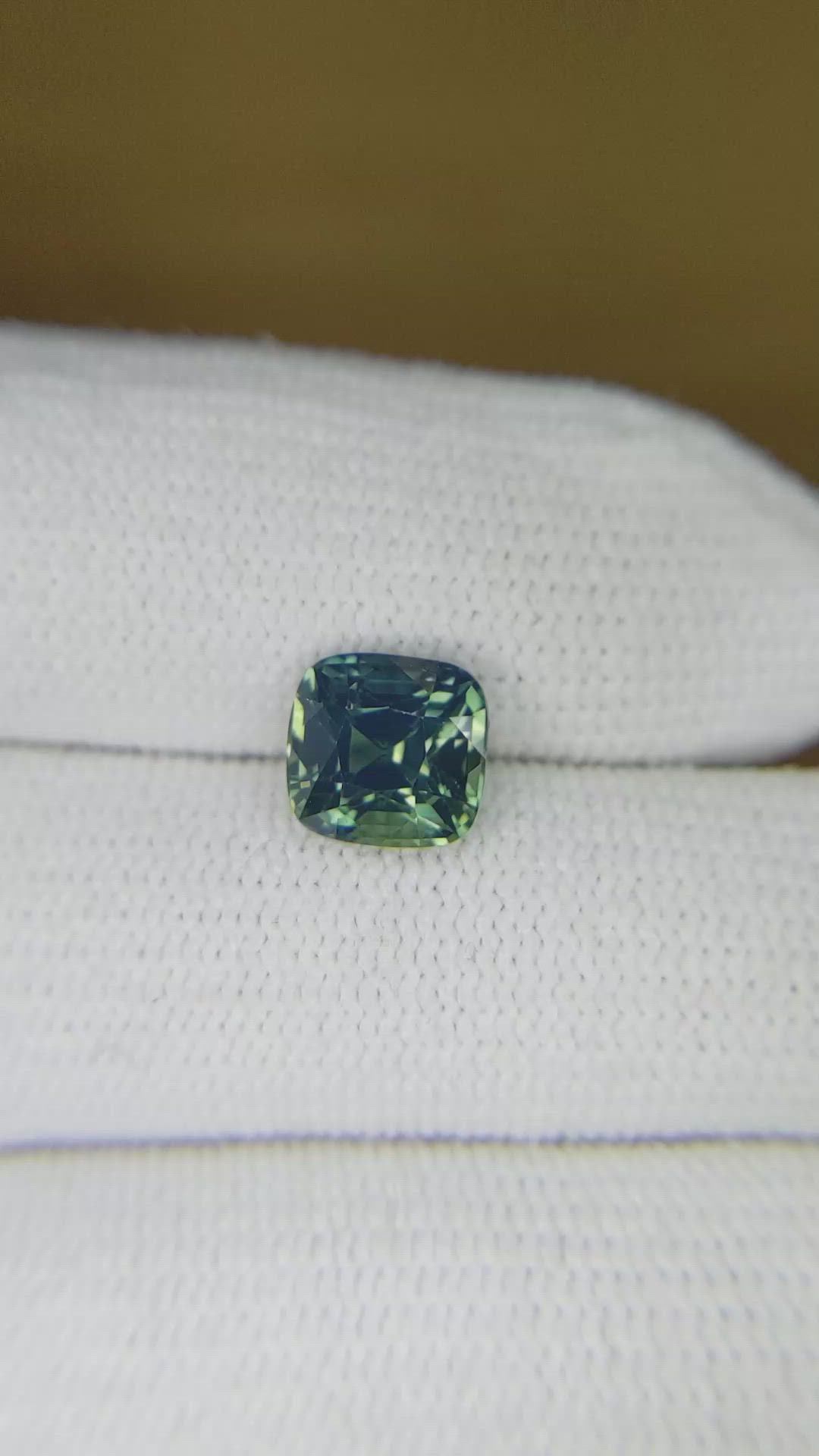 2.41 Ct. Bluish Green Sapphire from Ceylon (Sri Lanka) Size Video