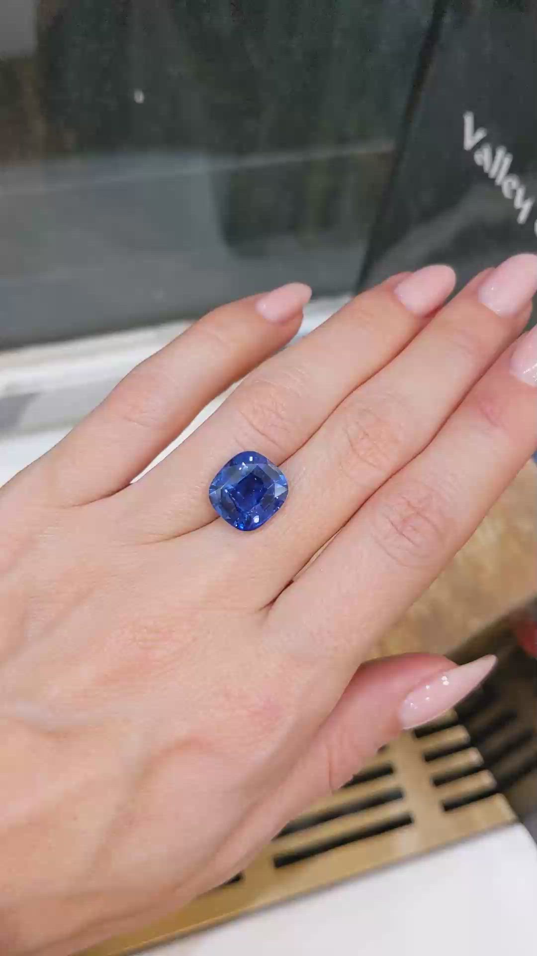 7.73 Ct. Blue Sapphire from Madagascar Size Video