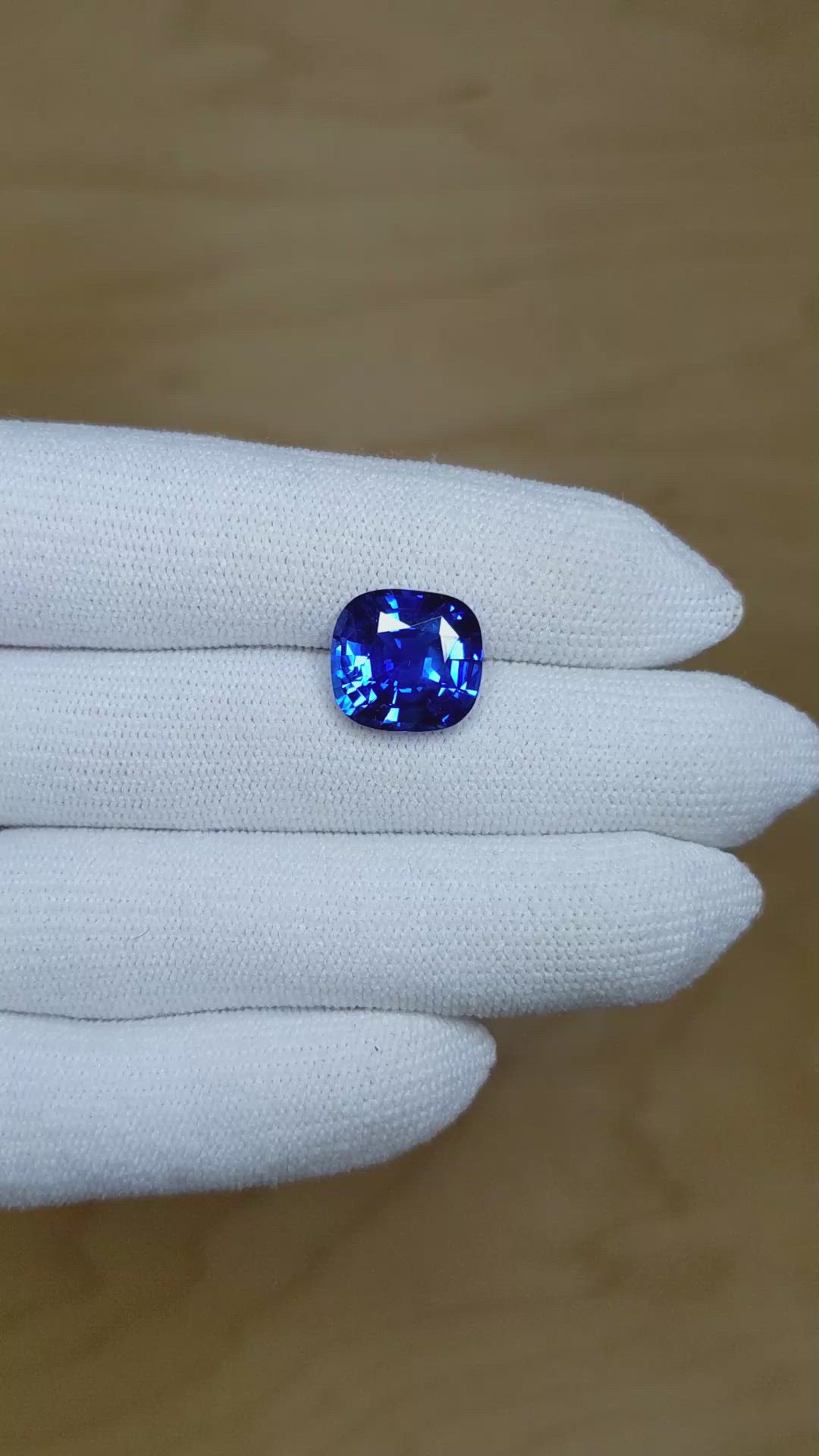 7.73 Ct. Blue Sapphire from Madagascar Size Video