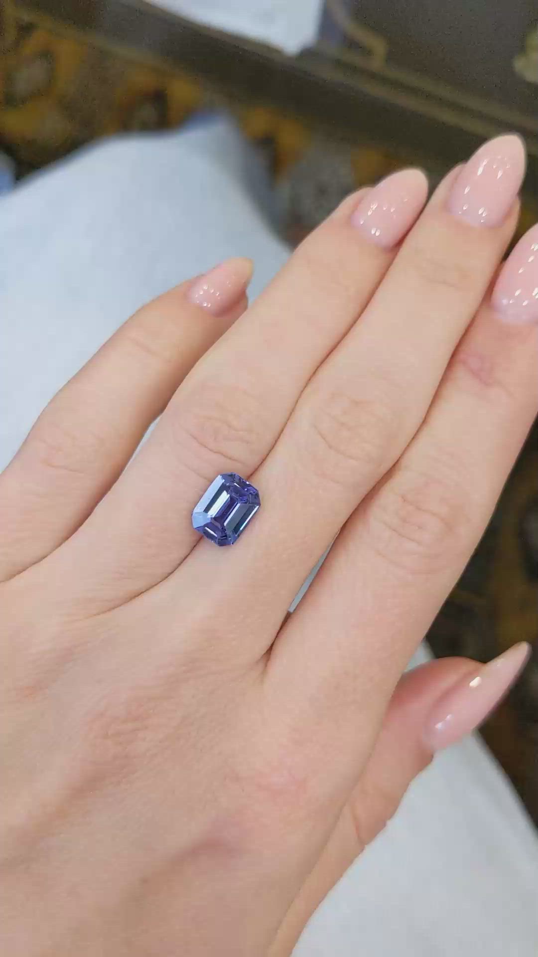 2.44 Ct. Blue Sapphire from Ceylon (Sri Lanka) Size Video