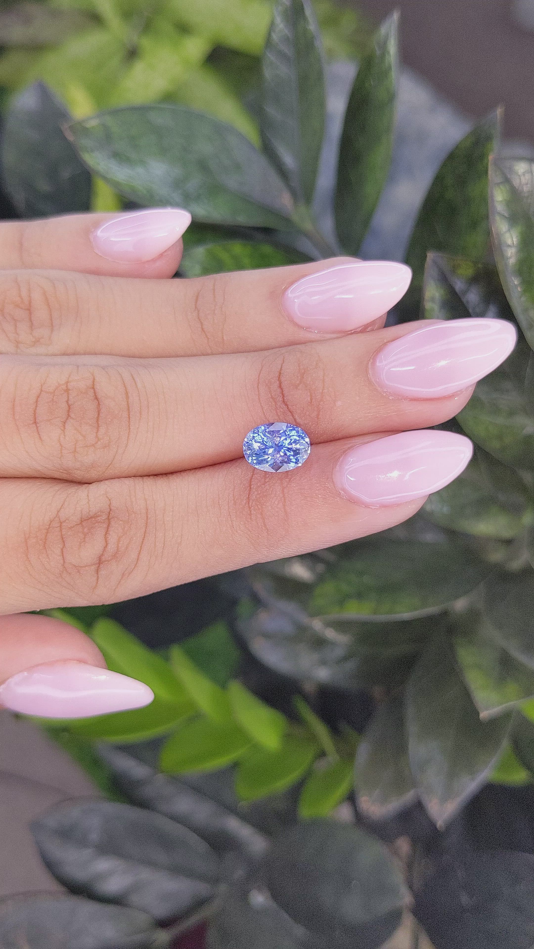 2.57 Ct. Blue Sapphire from Ceylon (Sri Lanka) Size Video