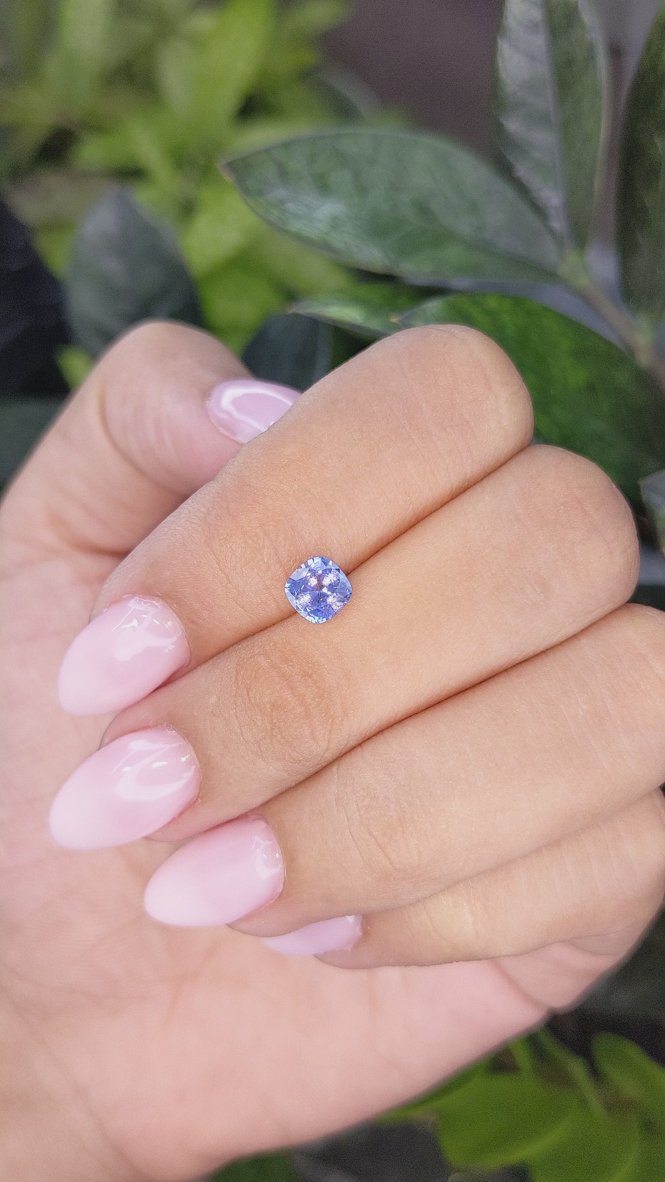 0.82 Ct. Blue Sapphire from Ceylon (Sri Lanka) Size Video