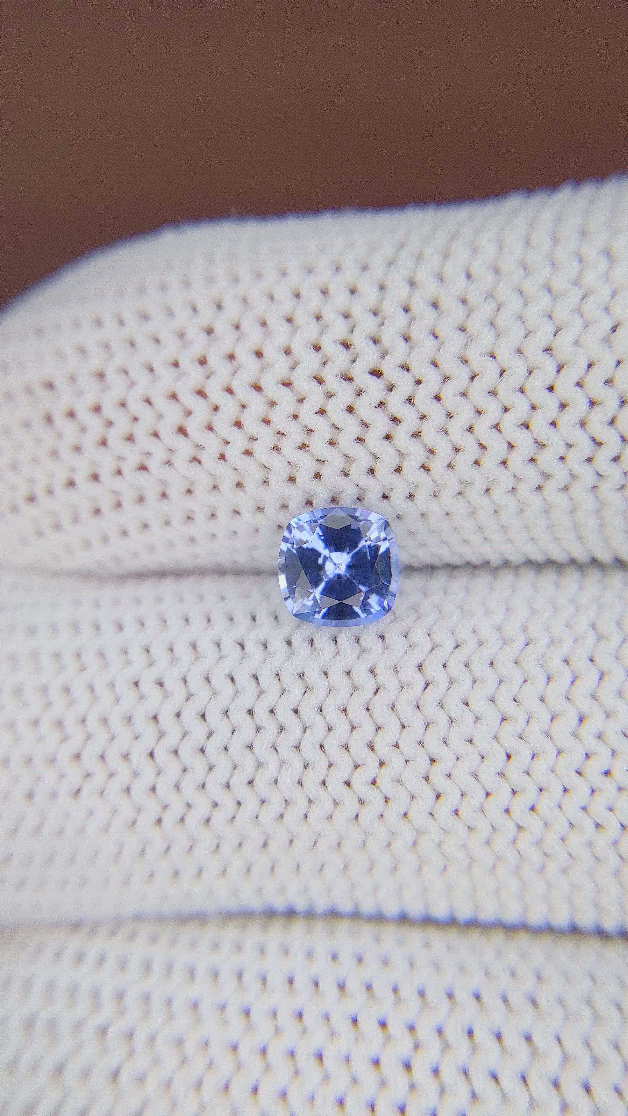0.82 Ct. Blue Sapphire from Ceylon (Sri Lanka) Size Video