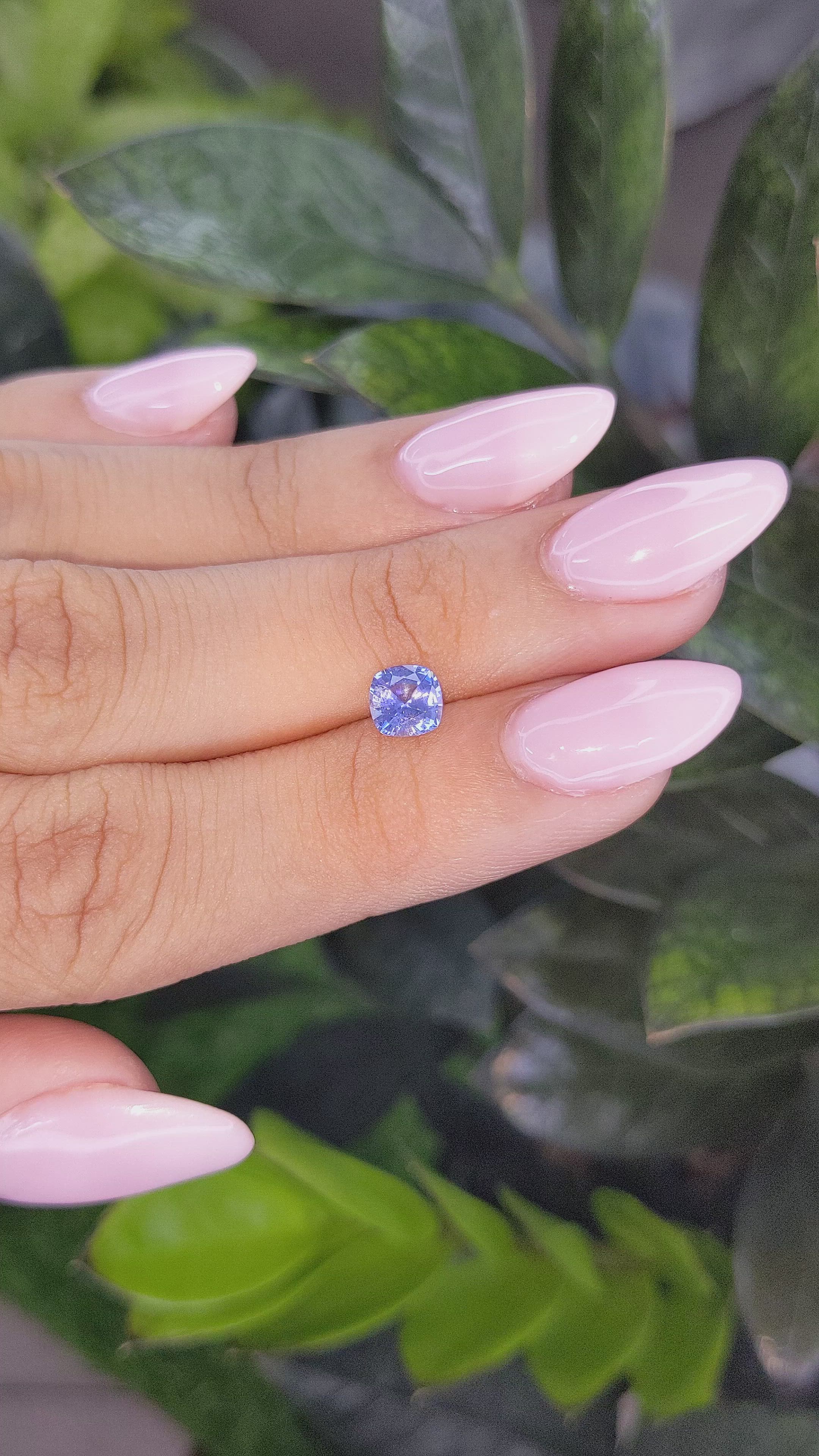 0.82 Ct. Blue Sapphire from Ceylon (Sri Lanka) Size Video