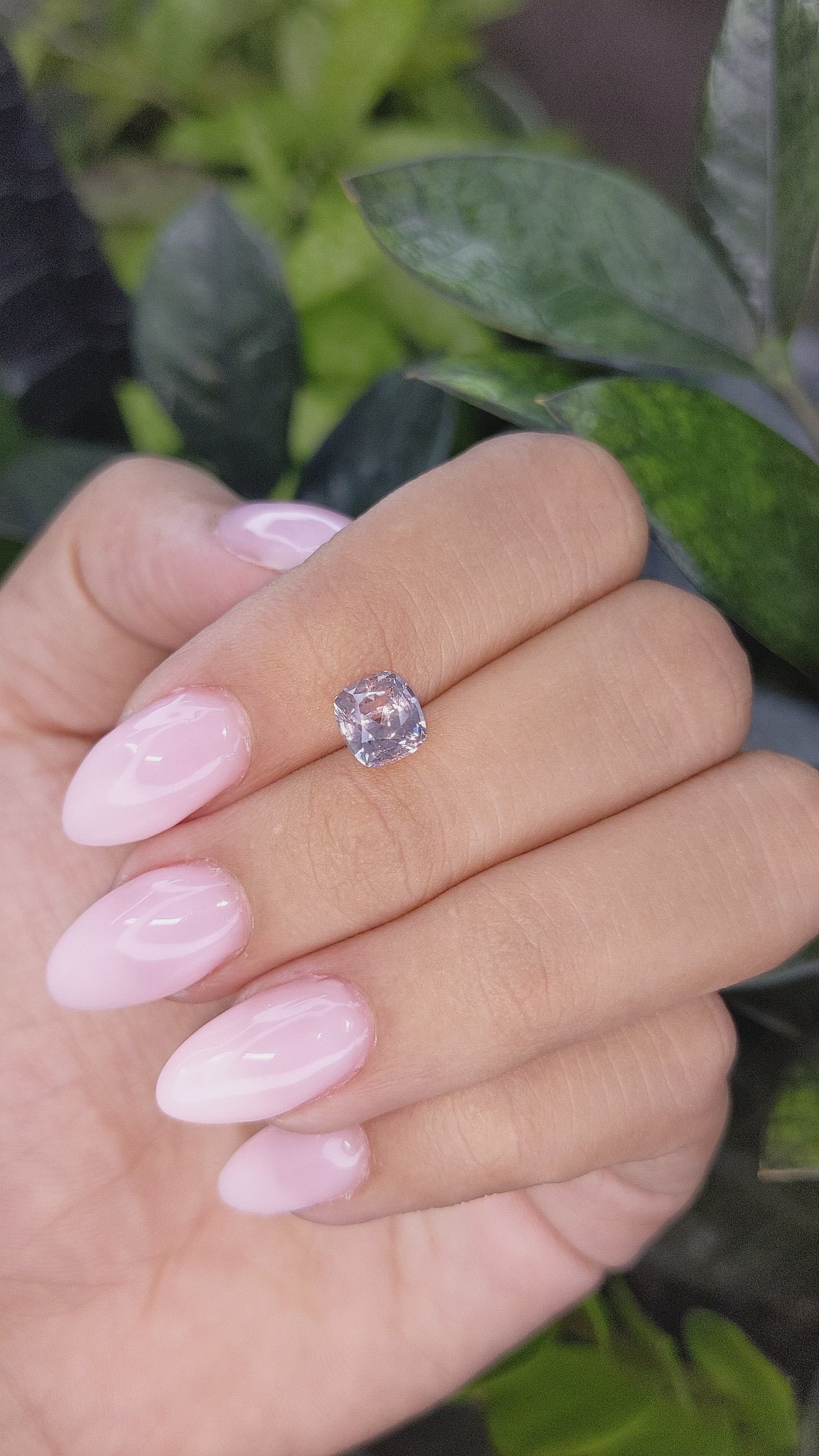 1.81 Ct. Peach Sapphire from Ceylon (Sri Lanka) Size Video
