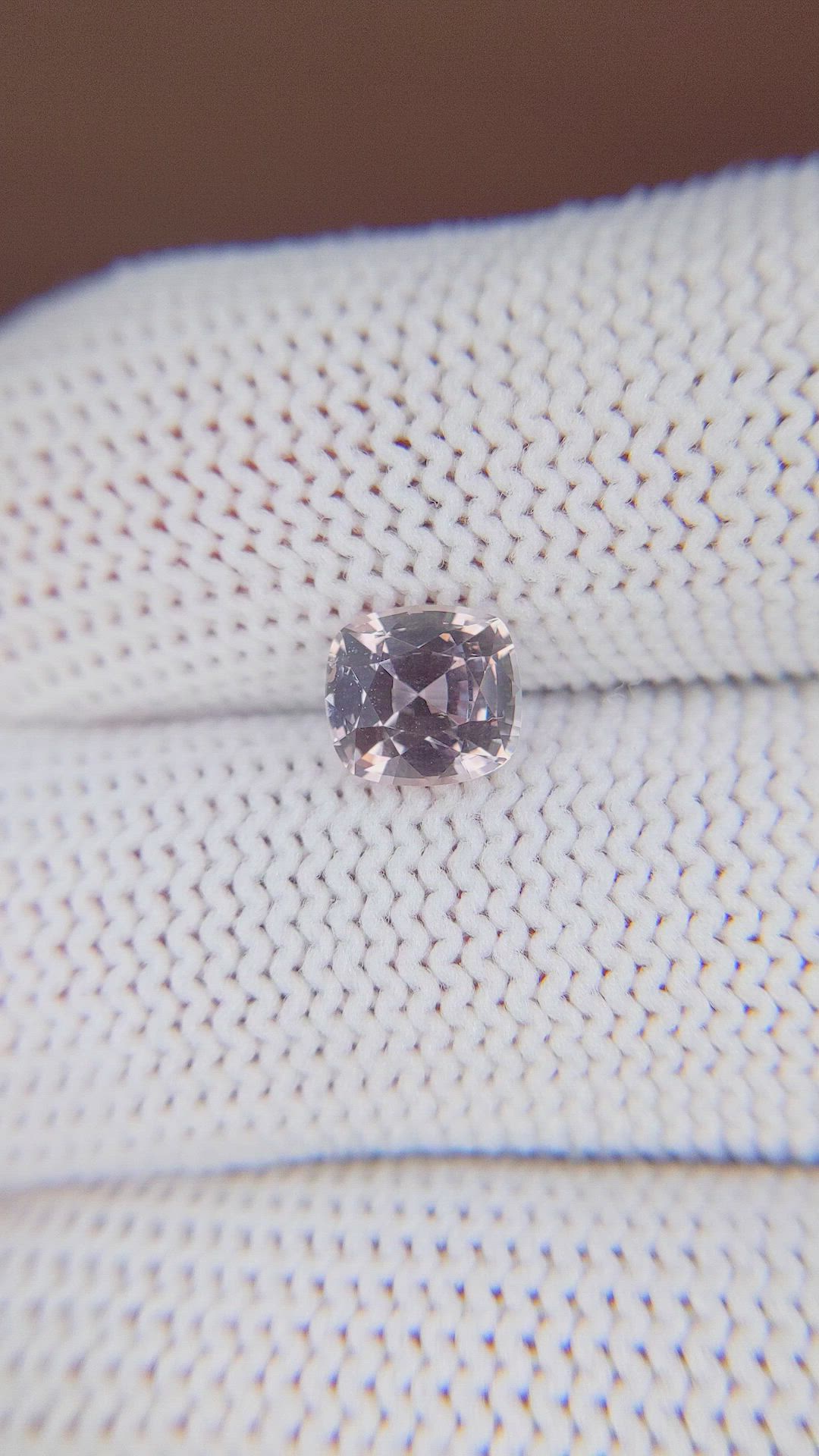 1.81 Ct. Peach Sapphire from Ceylon (Sri Lanka) Size Video