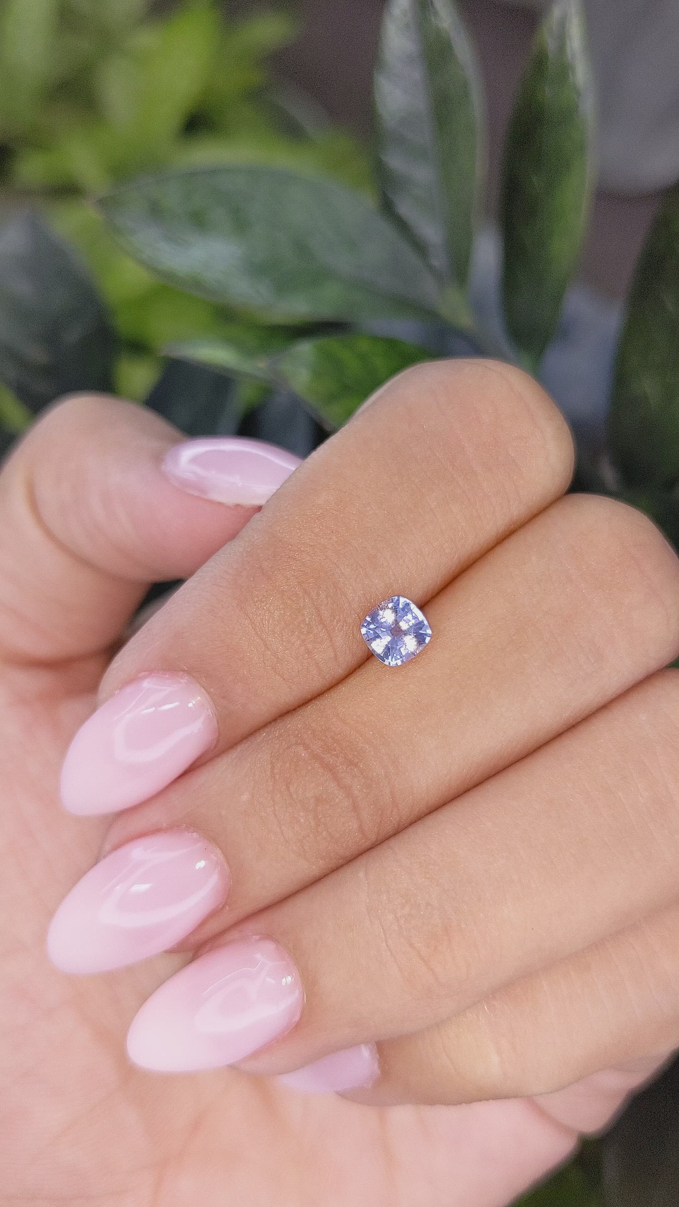 0.73 Ct. Blue Sapphire from Ceylon (Sri Lanka) Size Video