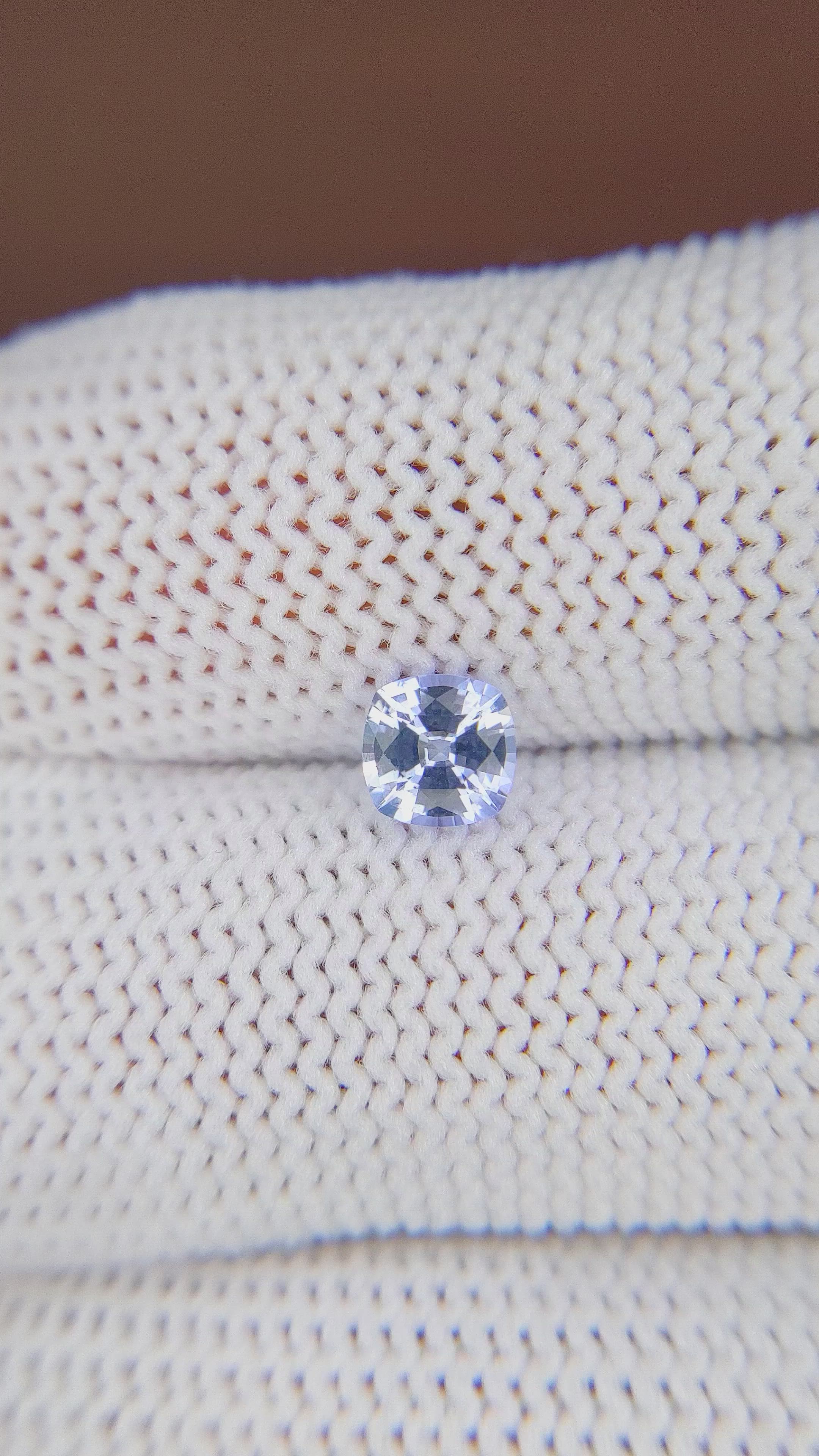 0.73 Ct. Blue Sapphire from Ceylon (Sri Lanka) Size Video