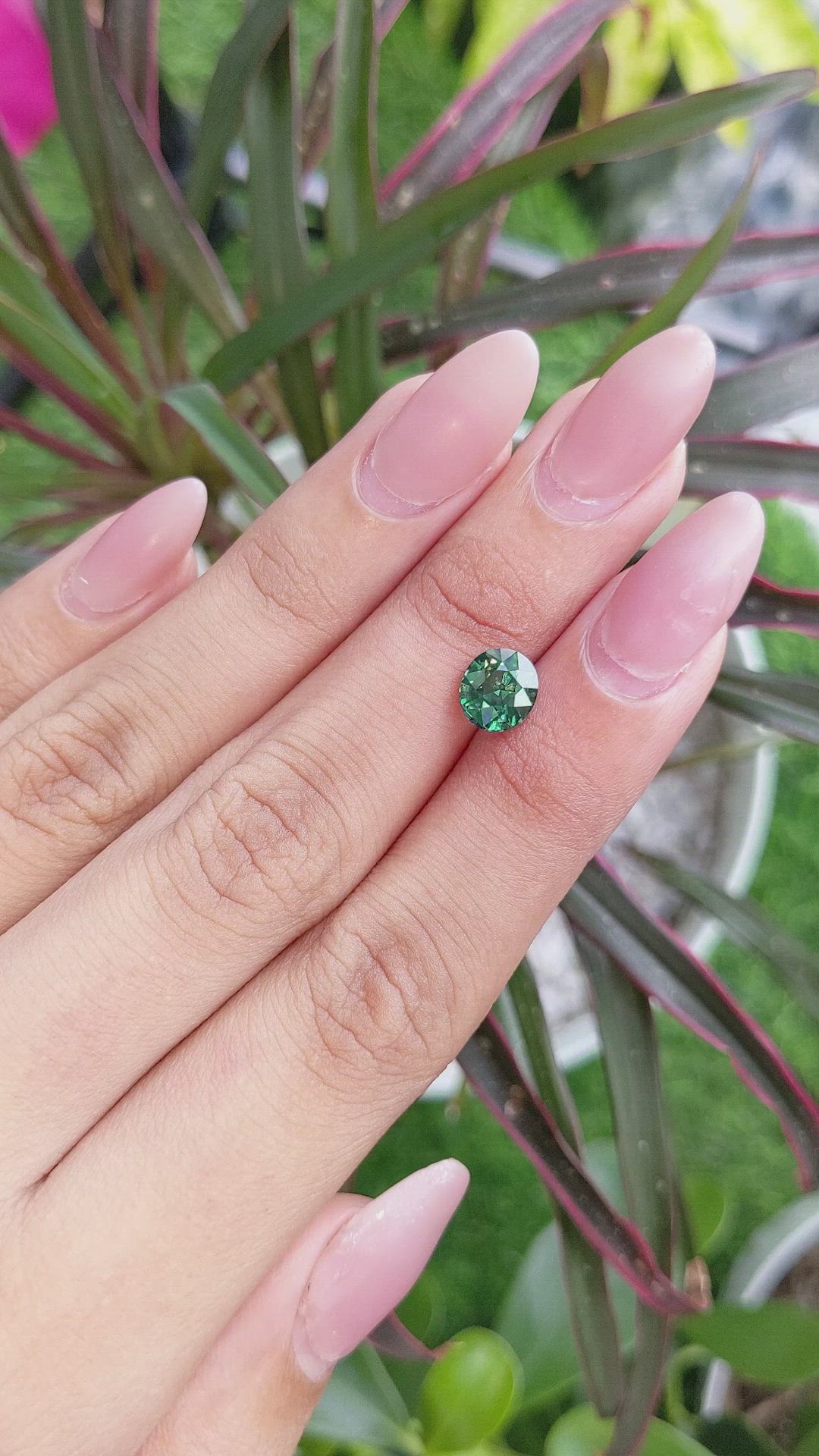 2.03 Ct. Green Sapphire from Madagascar Size Video