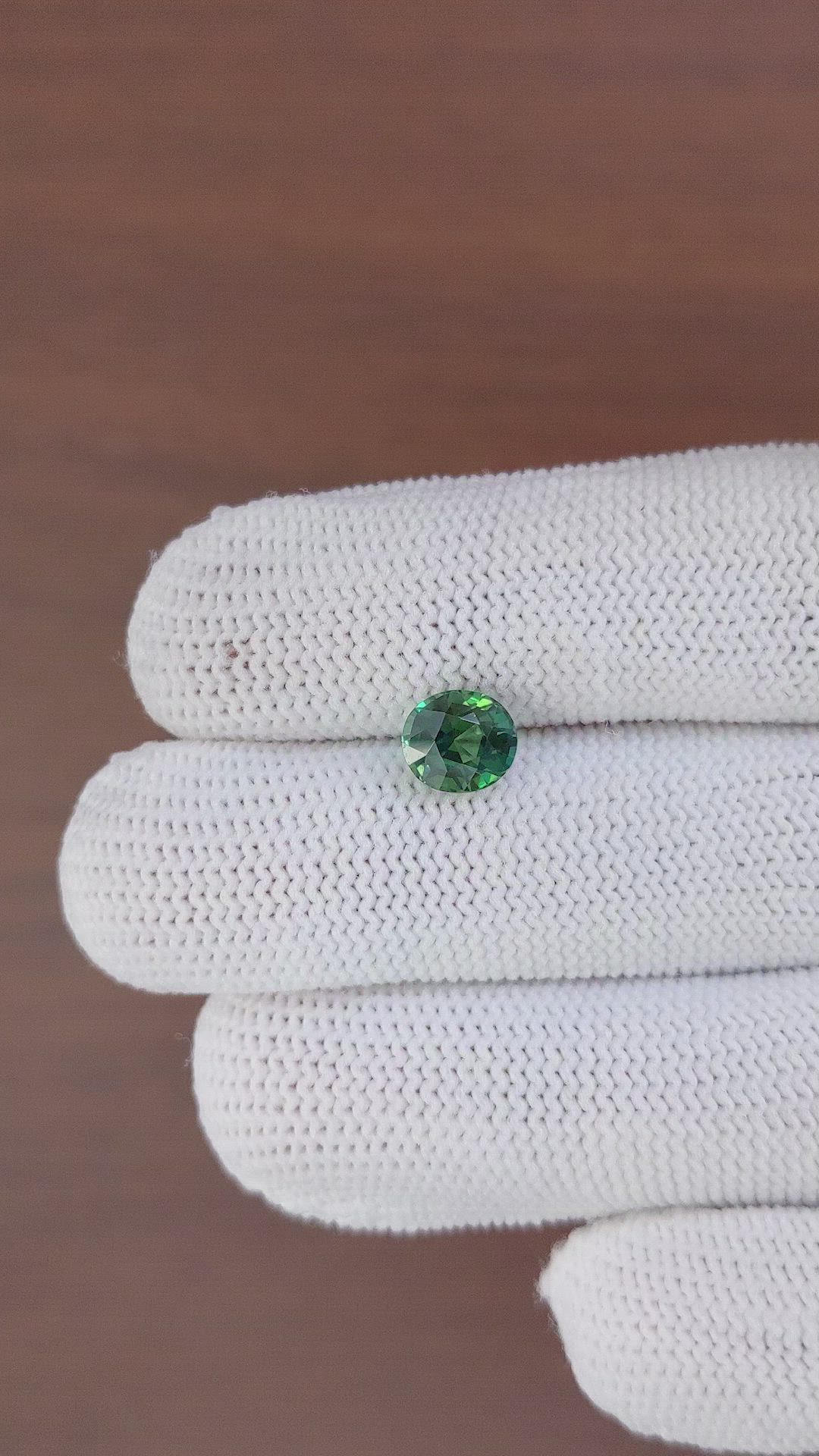 2.03 Ct. Green Sapphire from Madagascar Size Video