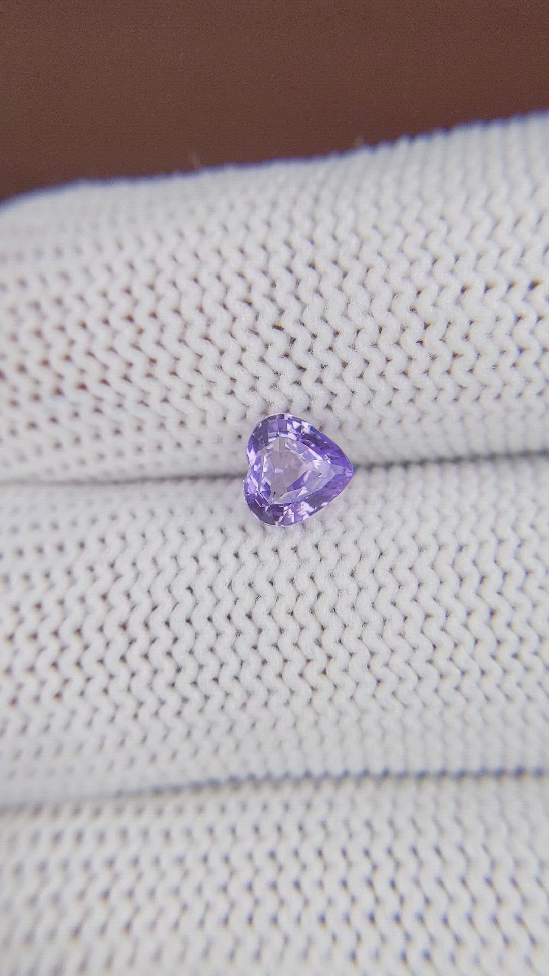 1.01 Ct. Violet Sapphire from Madagascar Size Video