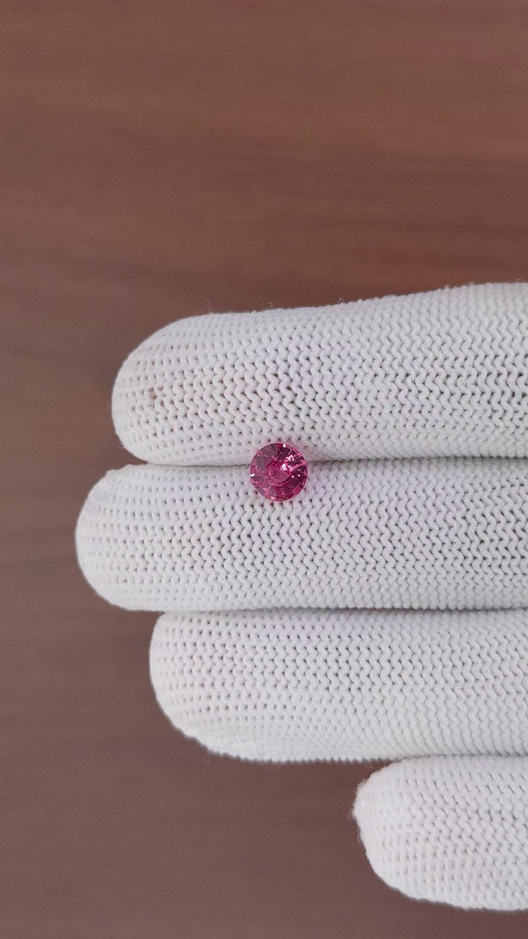 1.40 Ct. Pink Sapphire from Ceylon (Sri Lanka) Size Video