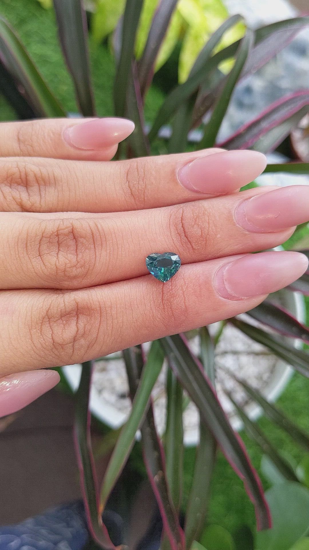 1.75 Ct. Bluish Green Sapphire from Madagascar Size Video