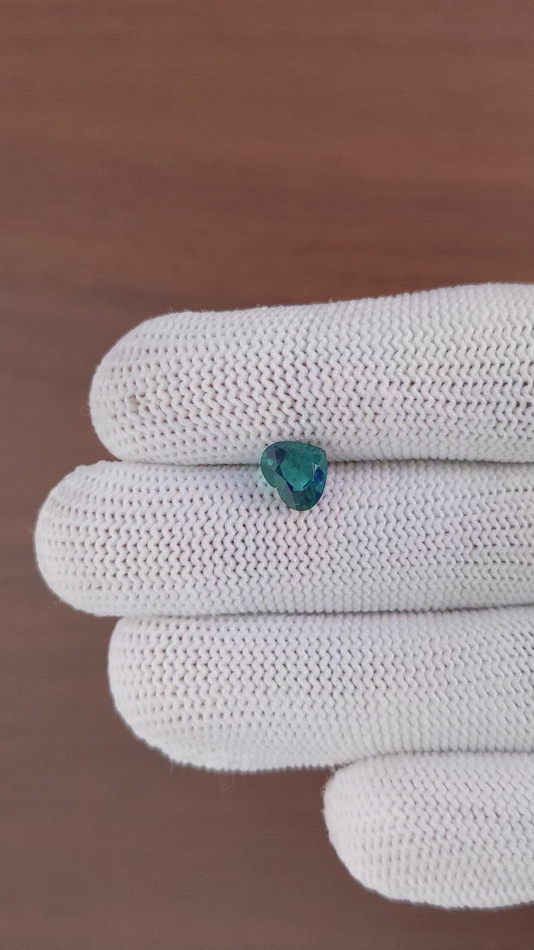 1.75 Ct. Bluish Green Sapphire from Madagascar Size Video