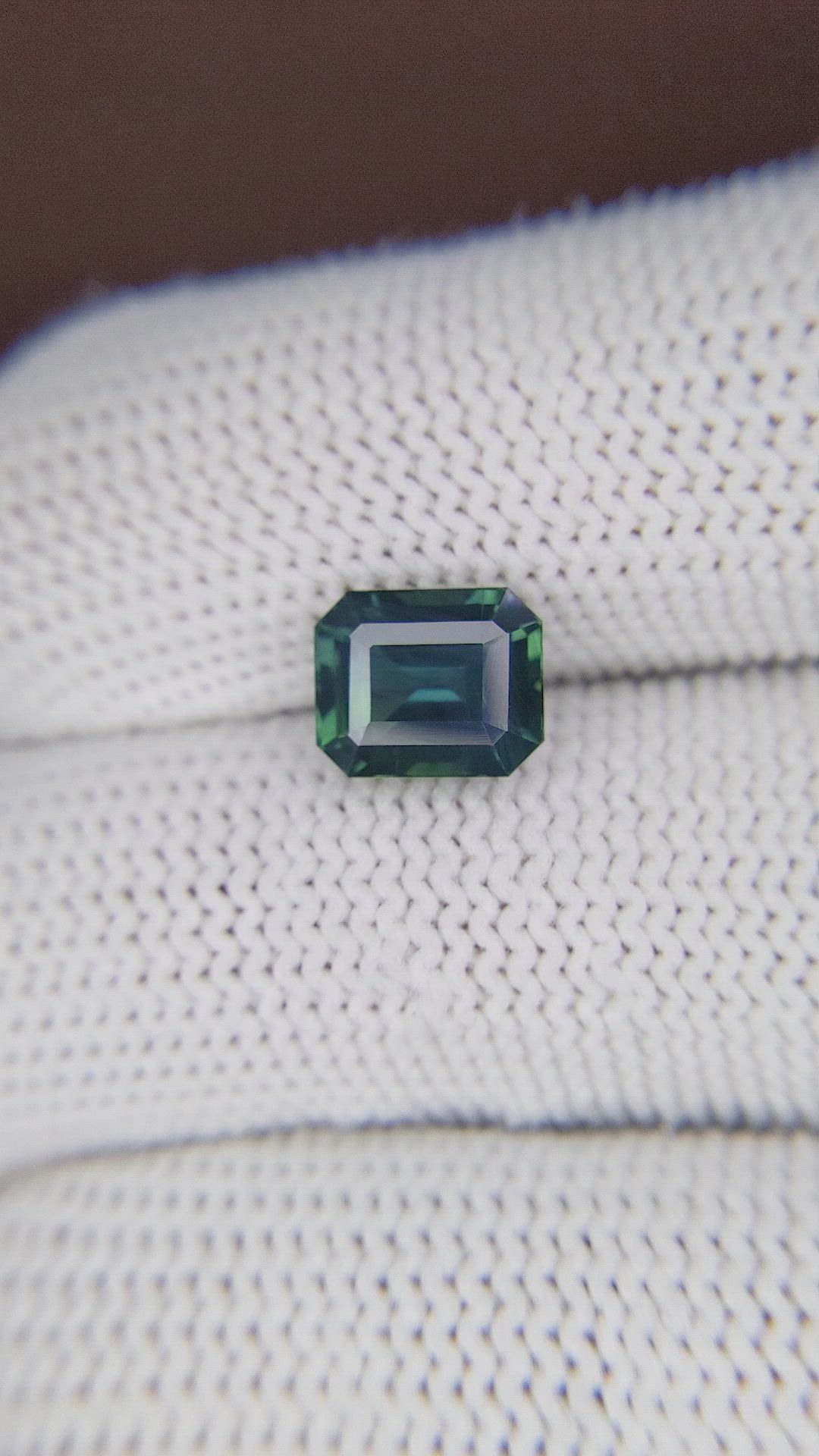 3.08 Ct. Bluish Green Sapphire from Madagascar Size Video