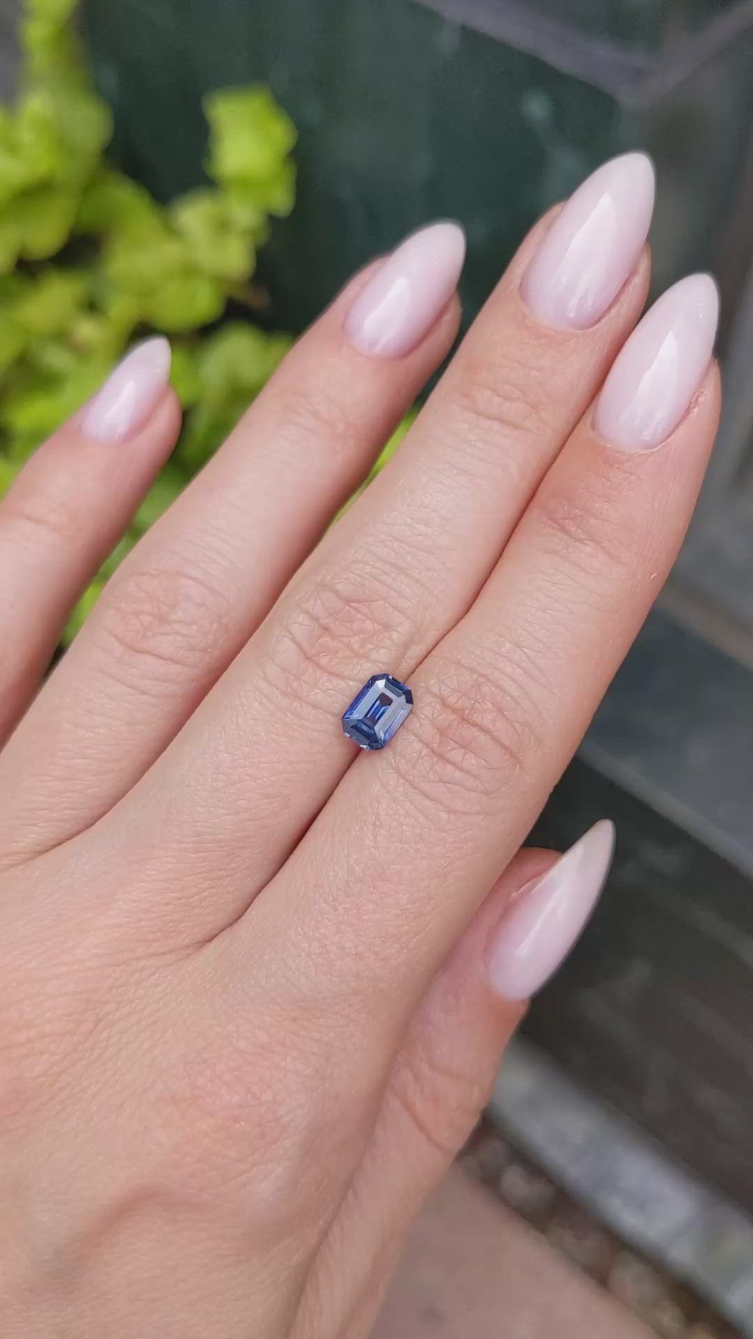 1.06 Ct. Blue Sapphire from Ceylon (Sri Lanka) Size Video