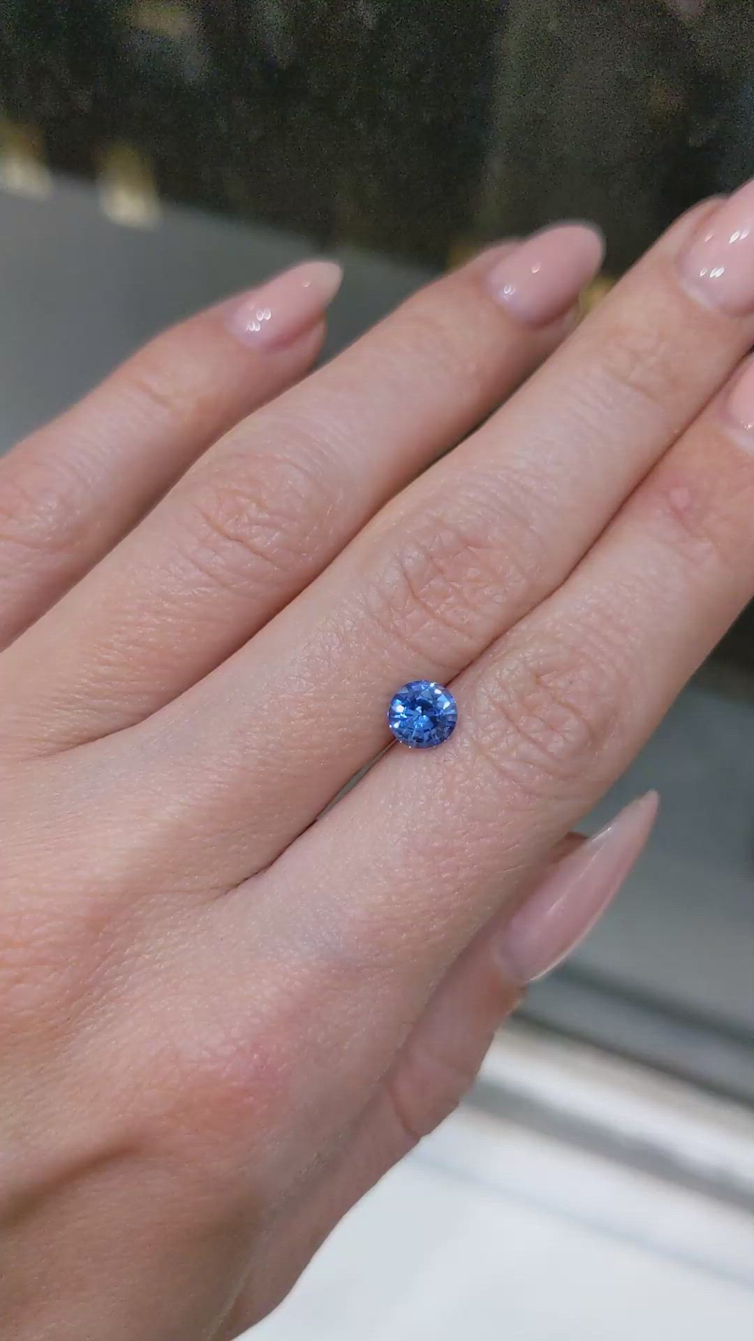 0.92 Ct. Blue Sapphire from Burma (Myanmar) Size Video