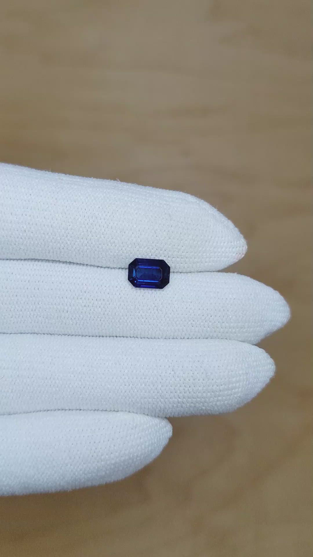 1.41 Ct. Blue Sapphire from Ethiopia Size Video