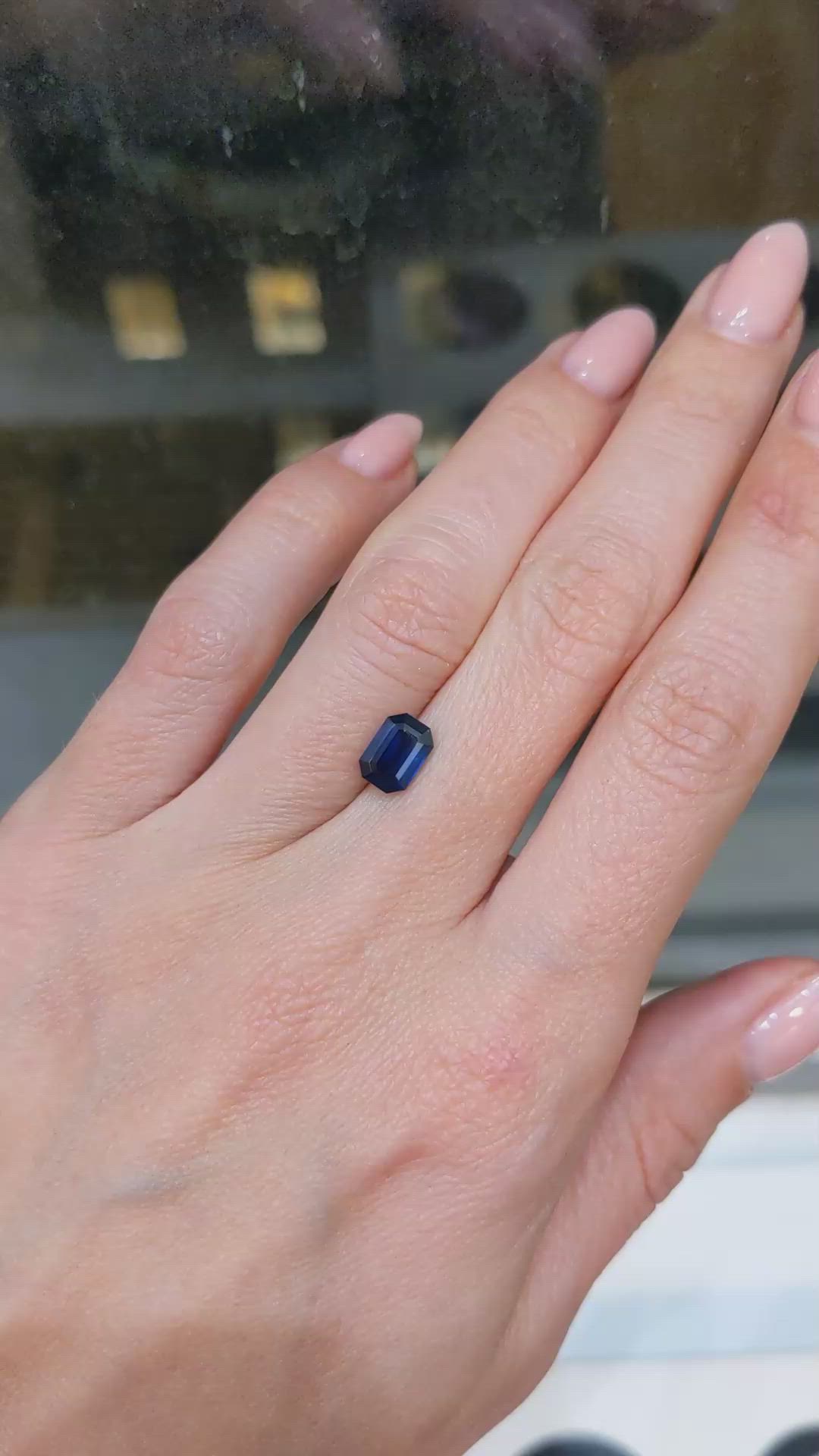 1.41 Ct. Blue Sapphire from Ethiopia Size Video