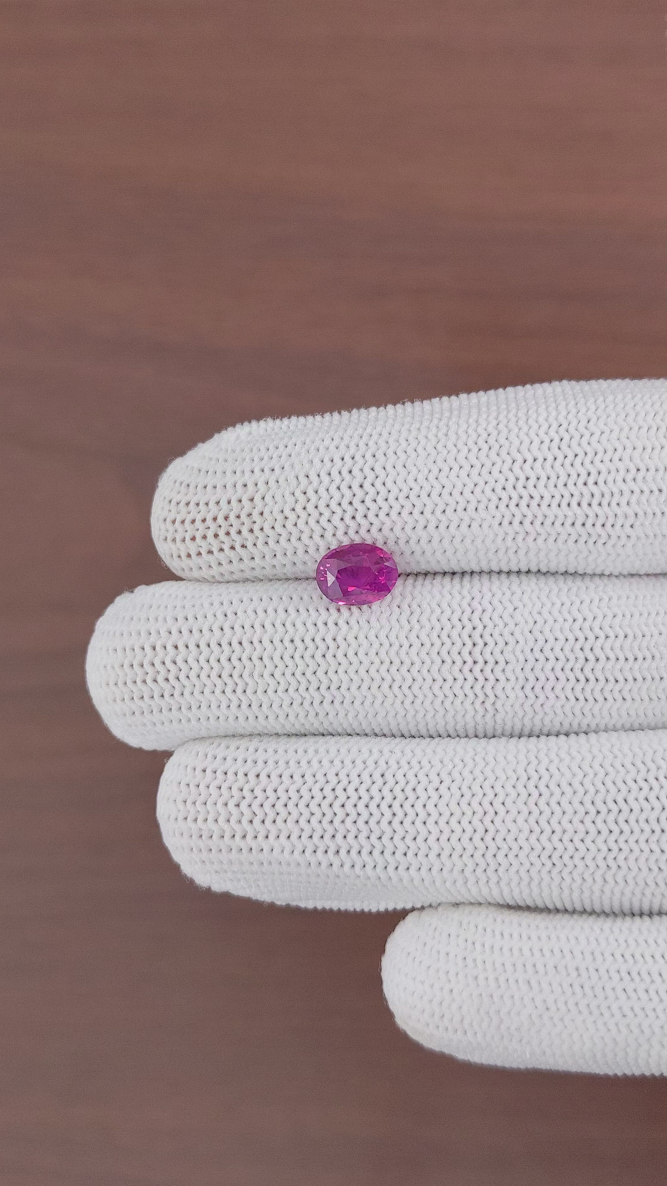 2.00 Ct. Pinkish Purple Sapphire from Madagascar Size Video