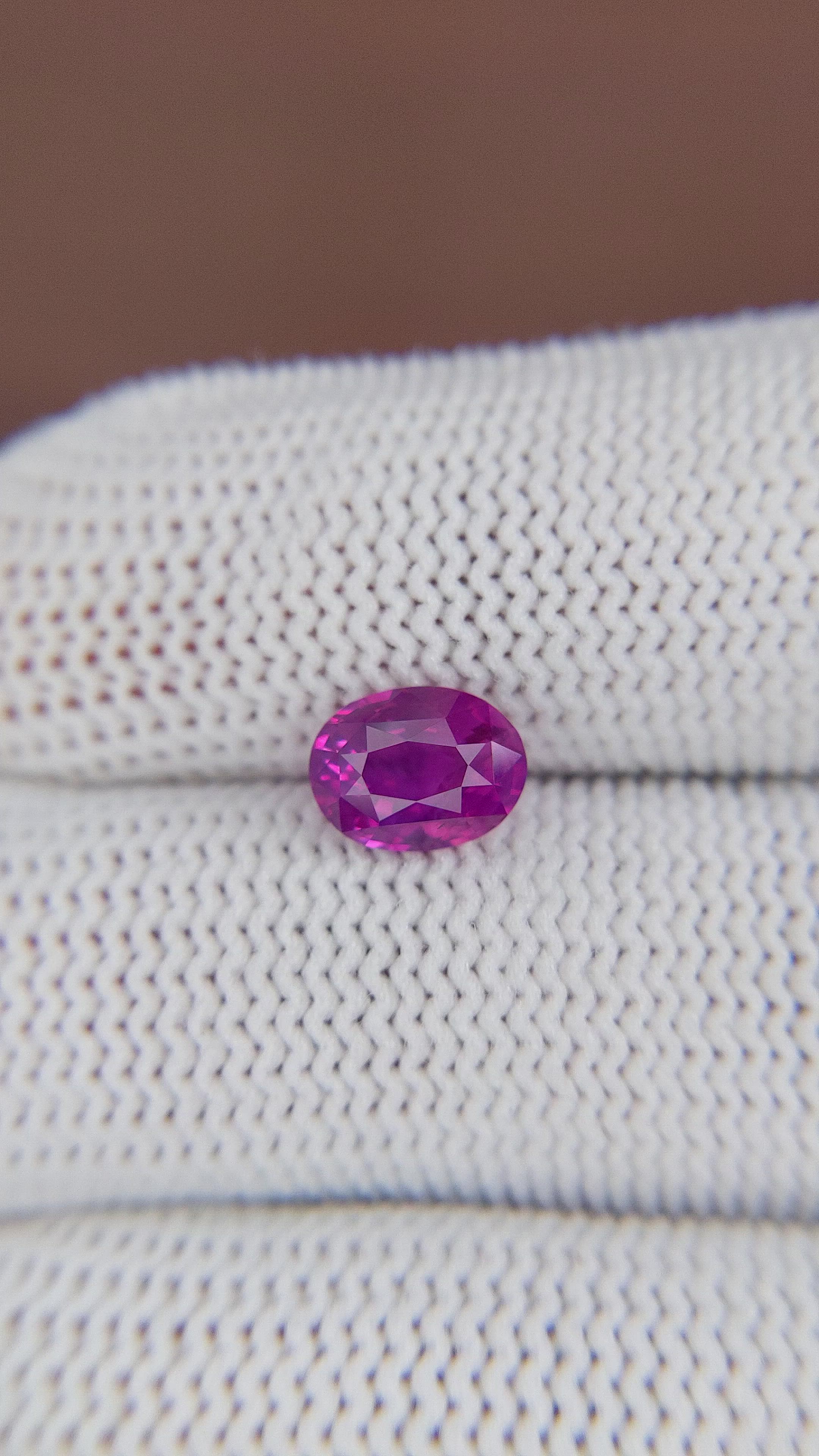 2.00 Ct. Pinkish Purple Sapphire from Madagascar Size Video