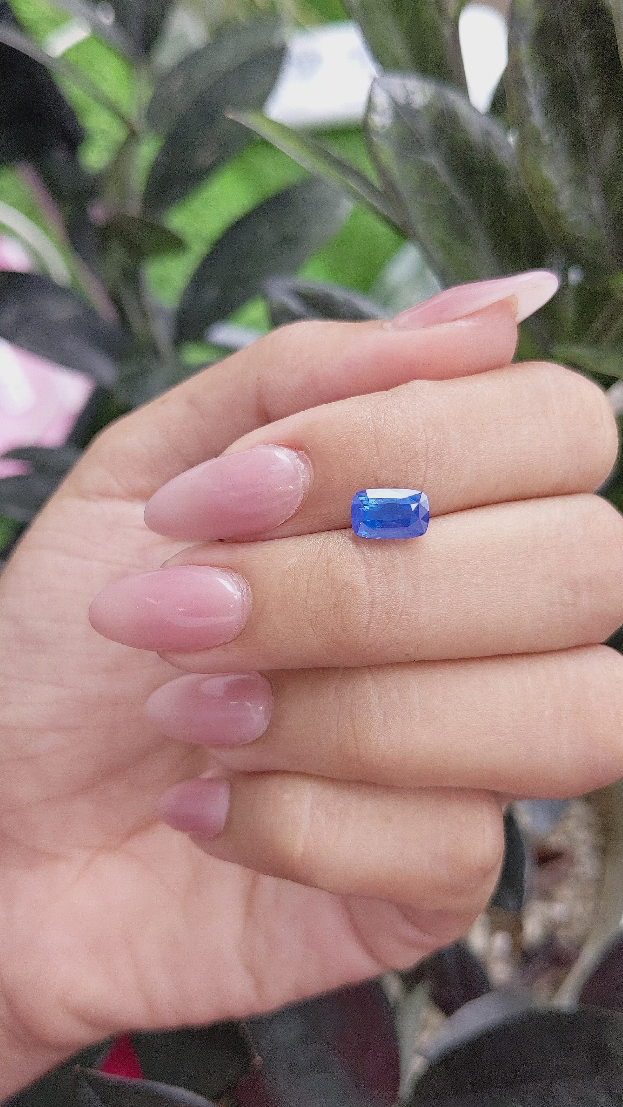 2.04 Ct. Blue Sapphire from Madagascar Size Video
