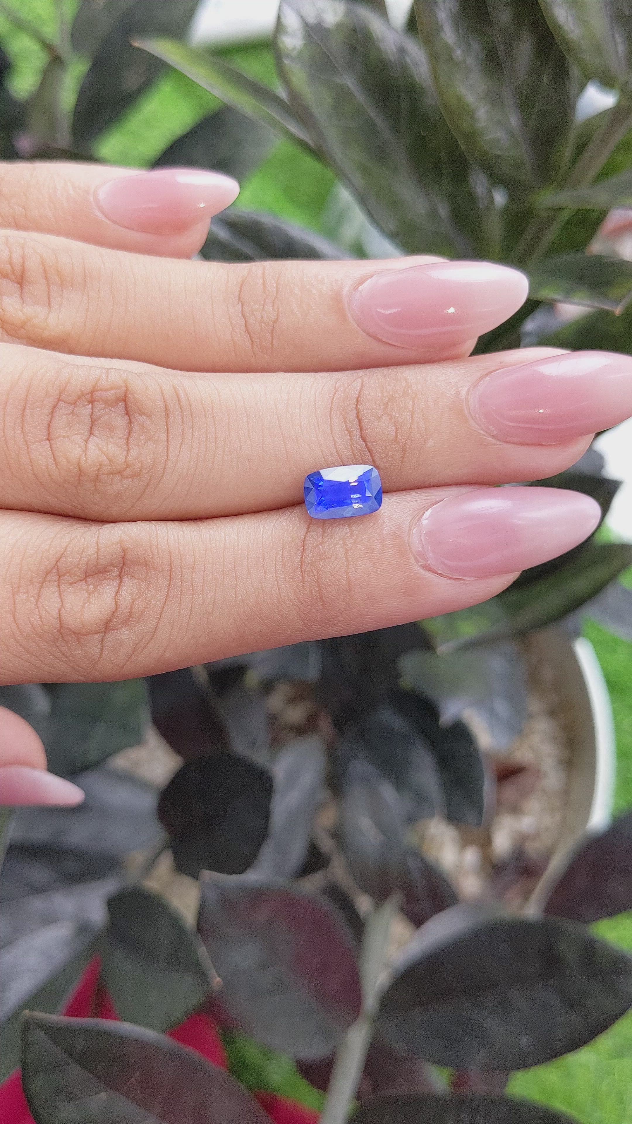 2.04 Ct. Blue Sapphire from Madagascar Size Video