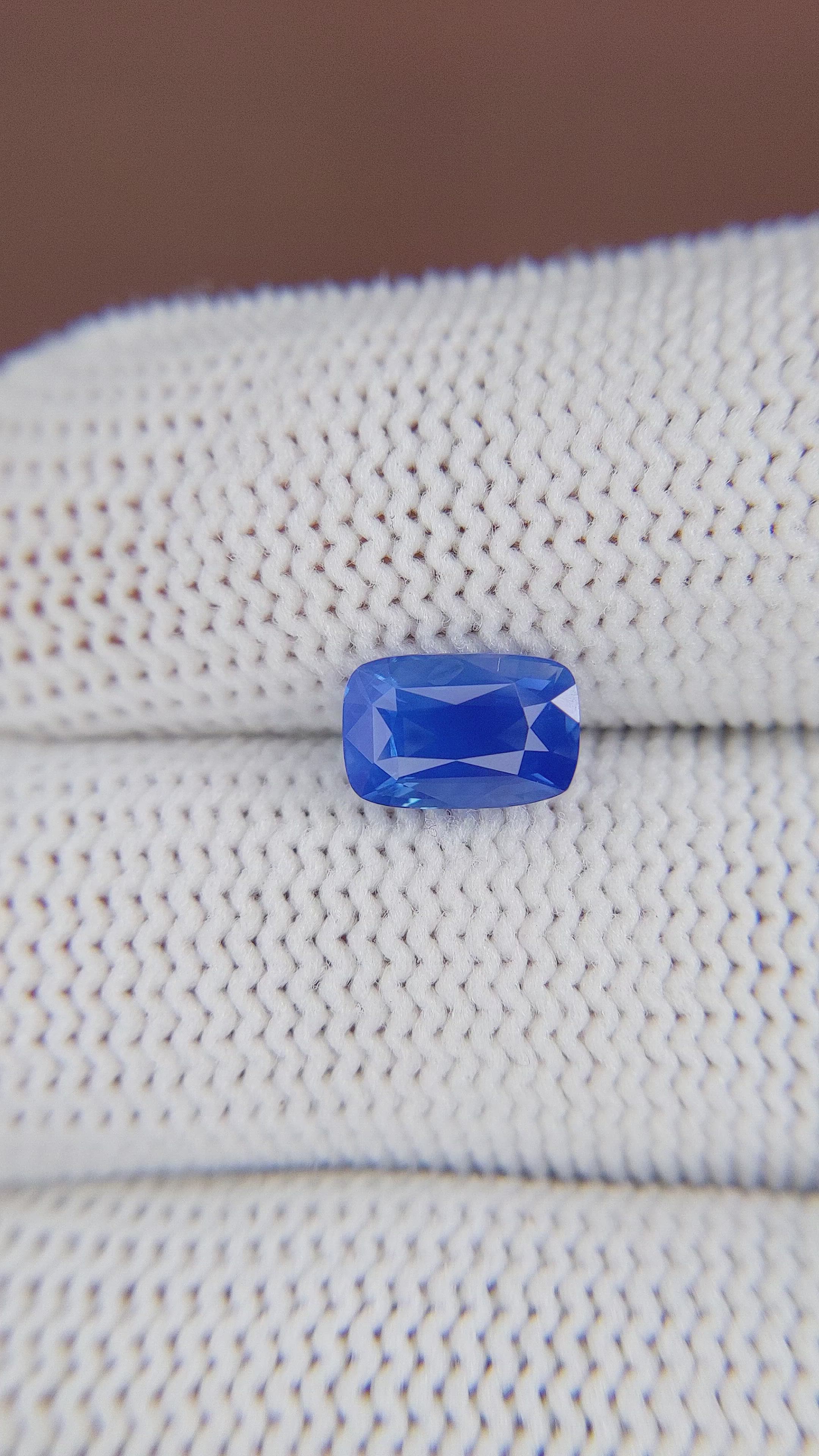 2.04 Ct. Blue Sapphire from Madagascar Size Video