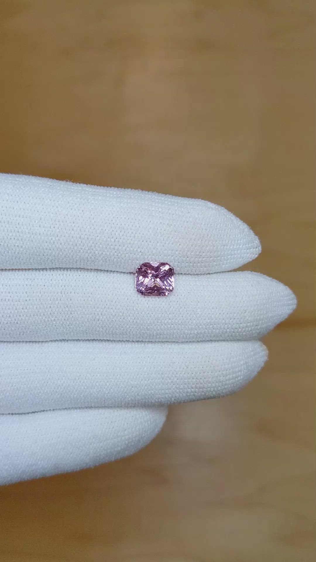 2.22 Ct. Purplish Pink Sapphire from Ceylon (Sri Lanka) Size Video
