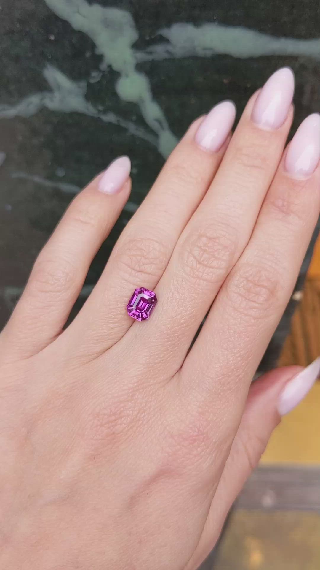 2.12 Ct. Pink Sapphire from Ceylon (Sri Lanka) Size Video