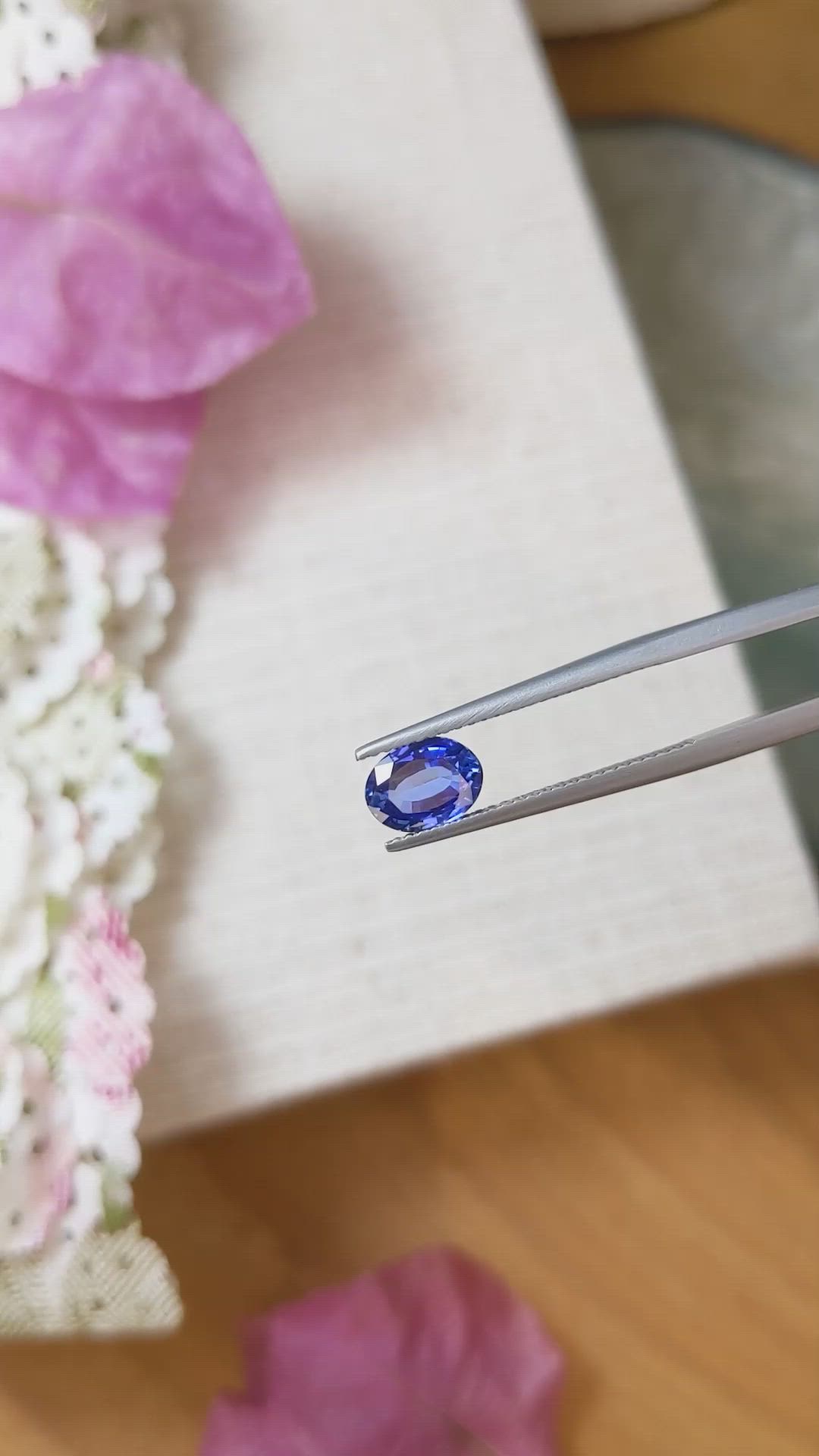 1.48 Ct. Blue Sapphire from Ceylon (Sri Lanka) Size Video