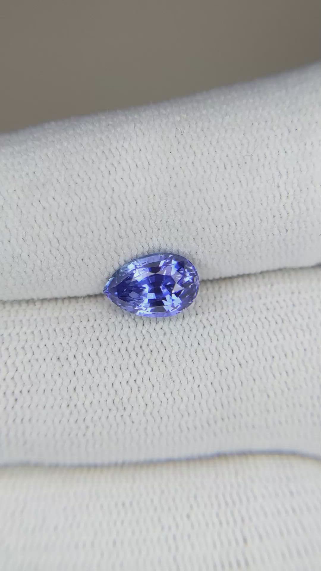 2.04 Ct. Blue Sapphire from Ceylon (Sri Lanka) Size Video