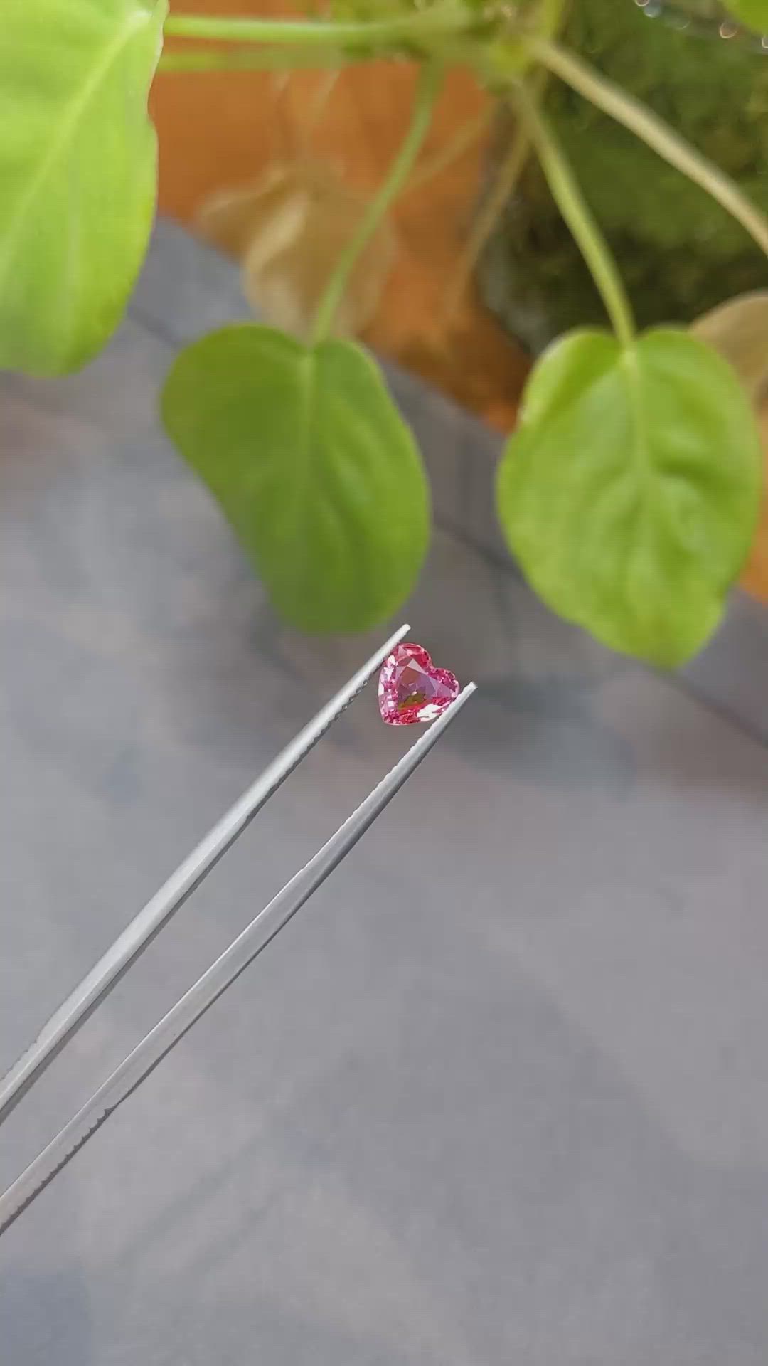 1.05 Ct. Padparadscha Sapphire from Ceylon (Sri Lanka) Size Video