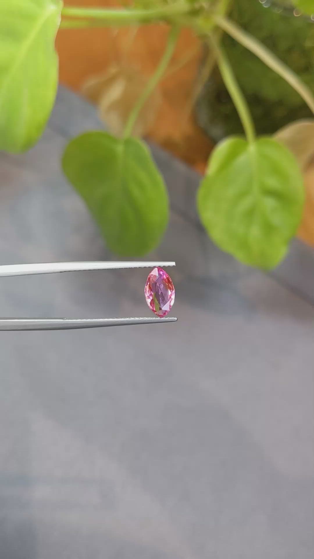 1.20 Ct. Padparadscha Sapphire from Ceylon (Sri Lanka) Size Video