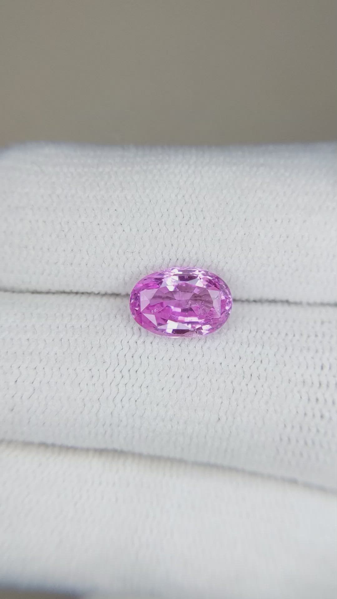 2.09 Ct. Purplish Pink Sapphire from Ceylon (Sri Lanka) Size Video