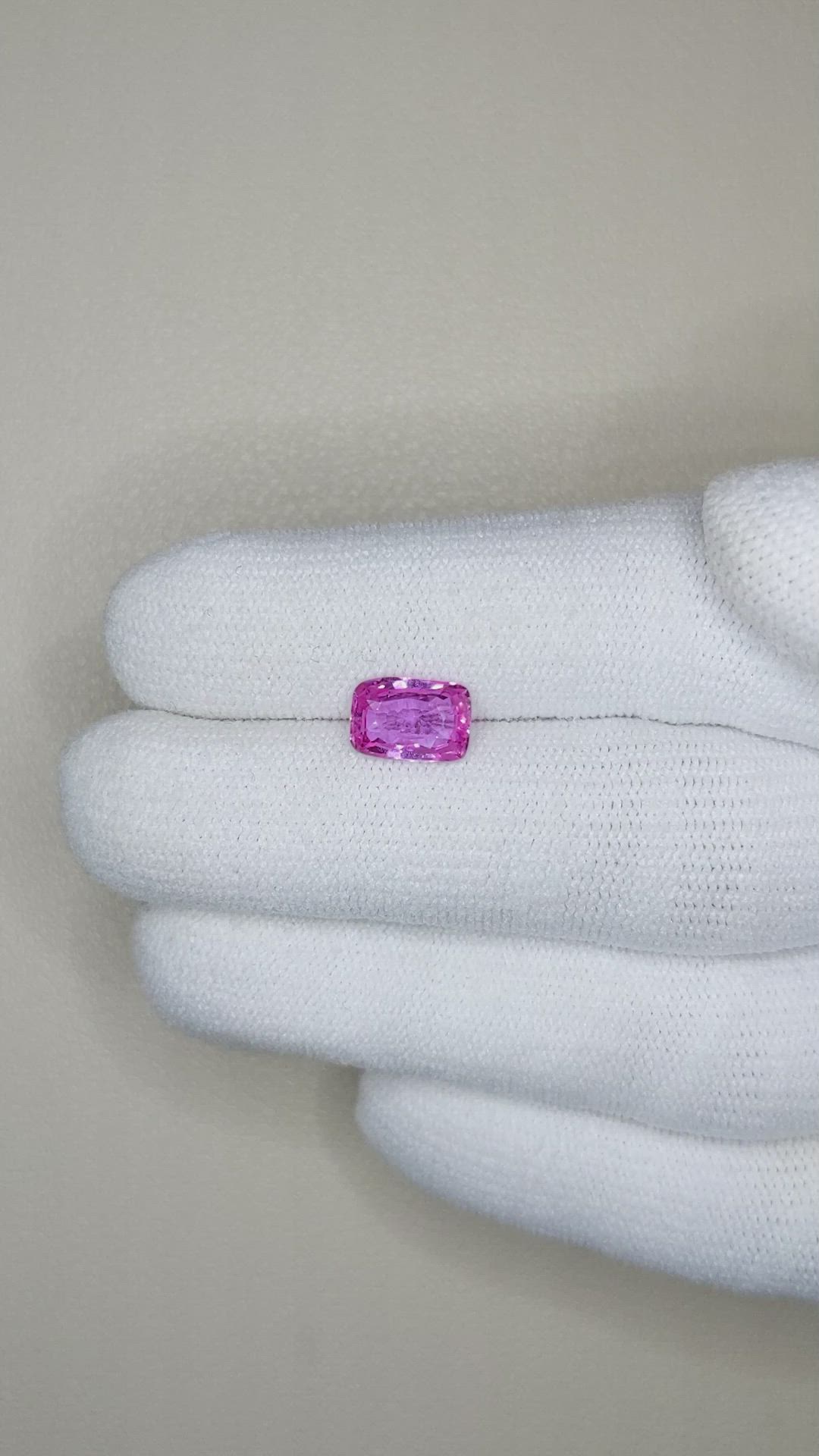 1.67 Ct. Purplish Pink Sapphire from Ceylon (Sri Lanka) Size Video