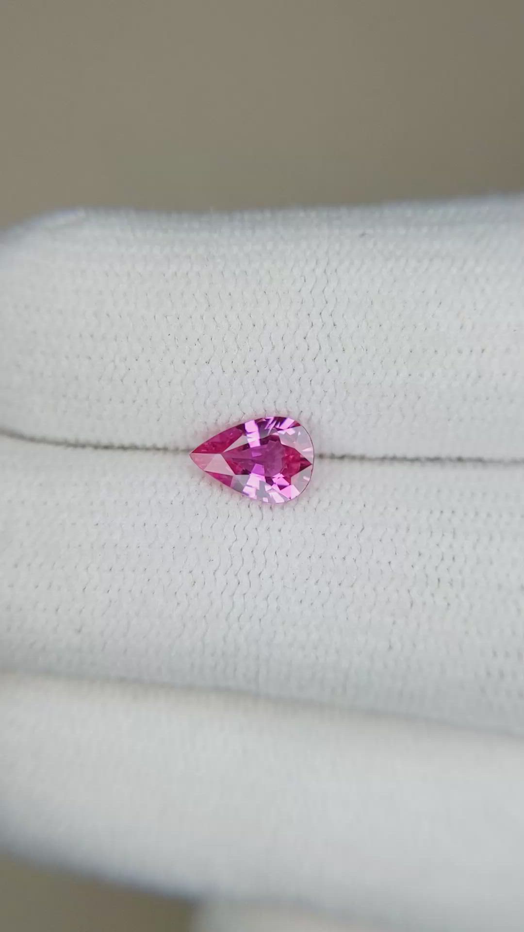 0.70 Ct. Pink Sapphire from Ceylon (Sri Lanka) Size Video