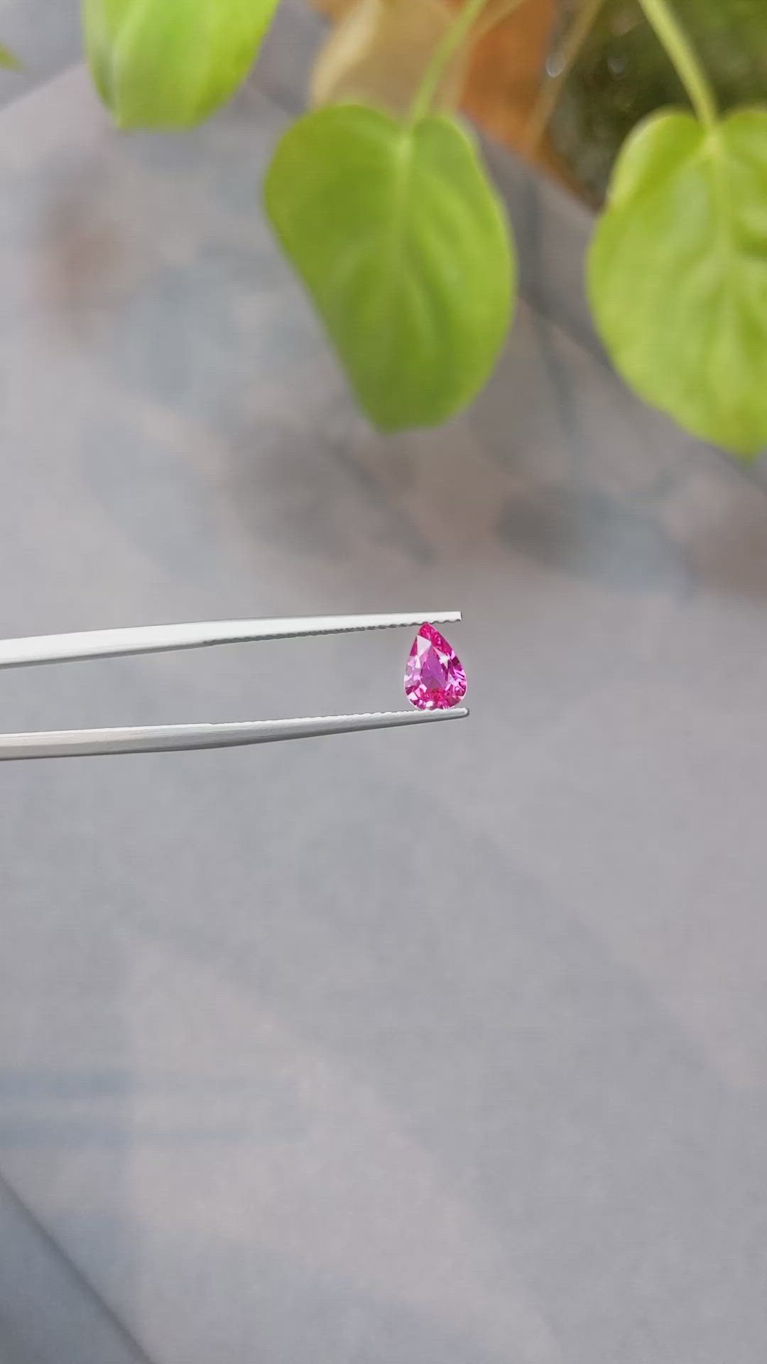 0.70 Ct. Pink Sapphire from Ceylon (Sri Lanka) Size Video